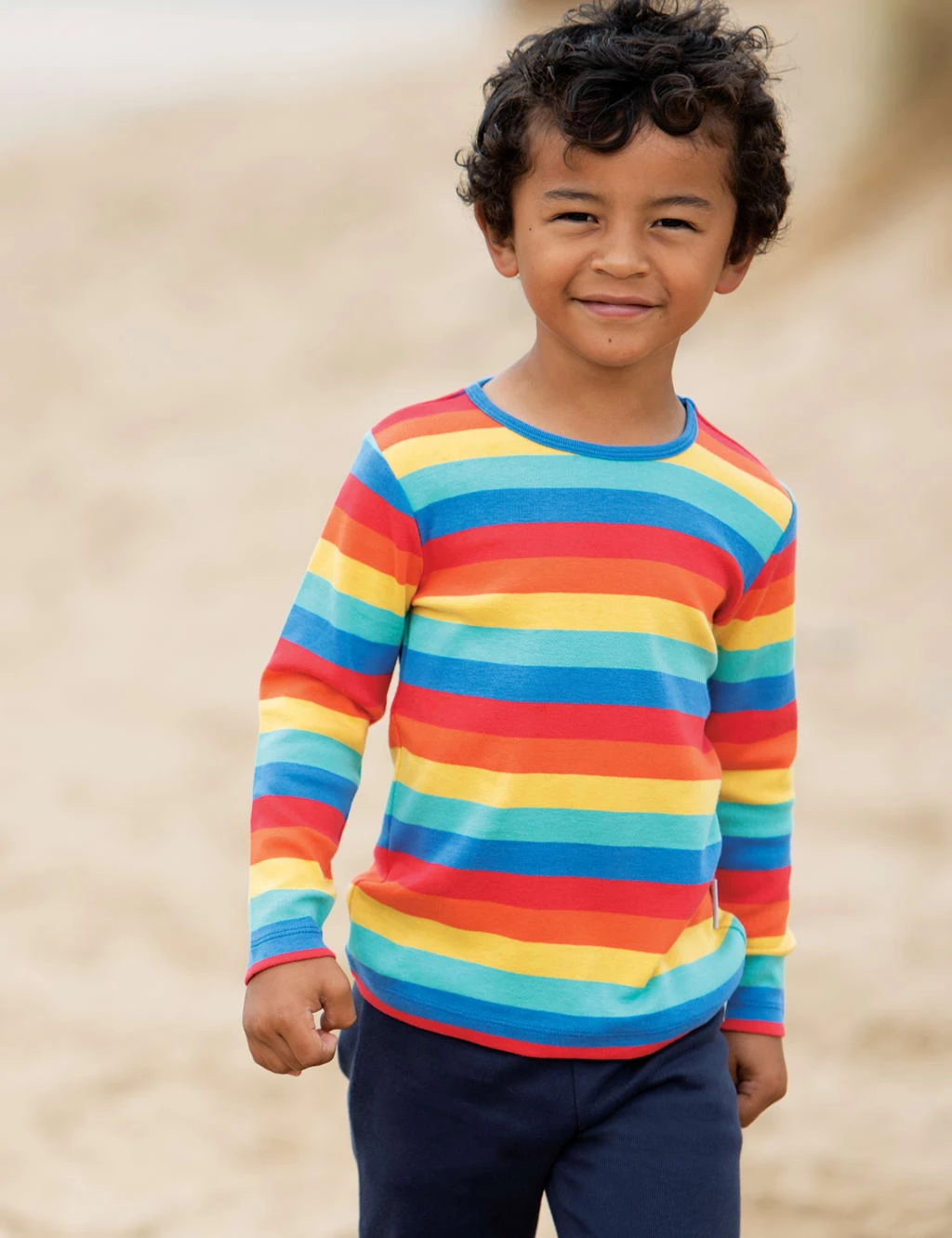 Frugi Organic Cotton Striped Top (0-7 Yrs) 2 Frugi Organic Cotton Striped Top (0-7 Yrs) - Image 2