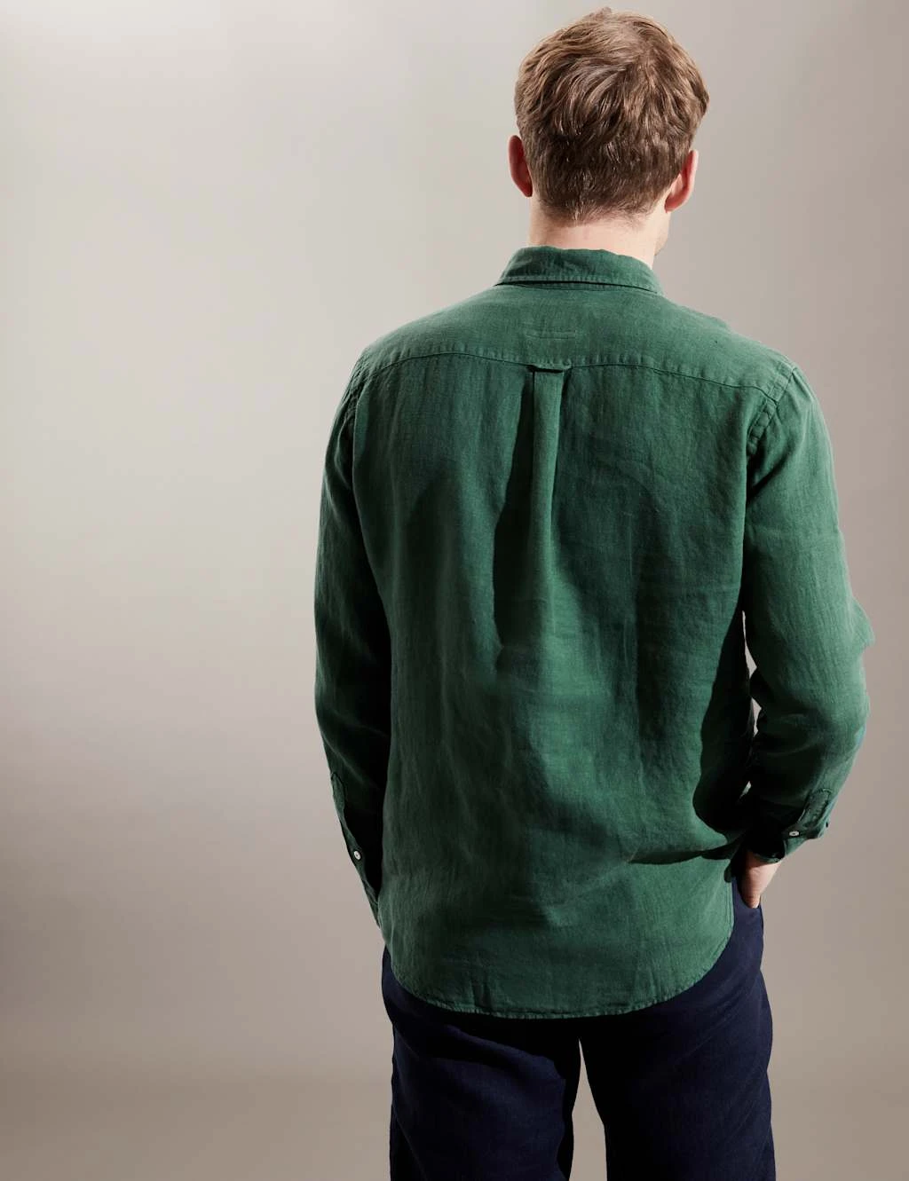 Jaeger Luxurious Pure Linen Long Sleeve Shirt 7 Jaeger Luxurious Pure Linen Long Sleeve Shirt - Image 7