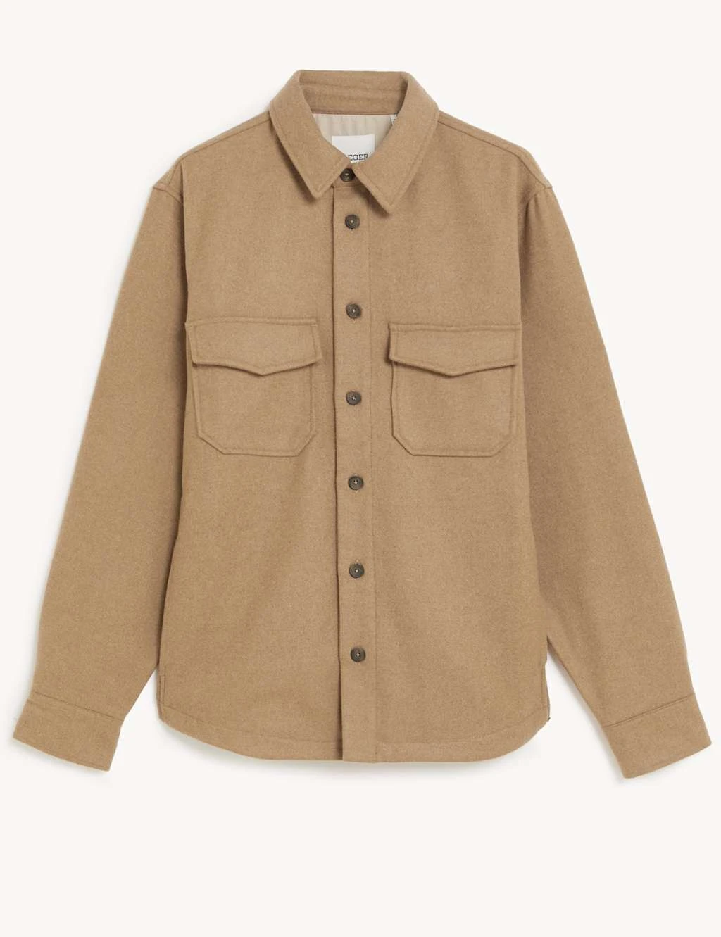 Jaeger Wool Rich Overshirt 2 Jaeger Wool Rich Overshirt - Image 2