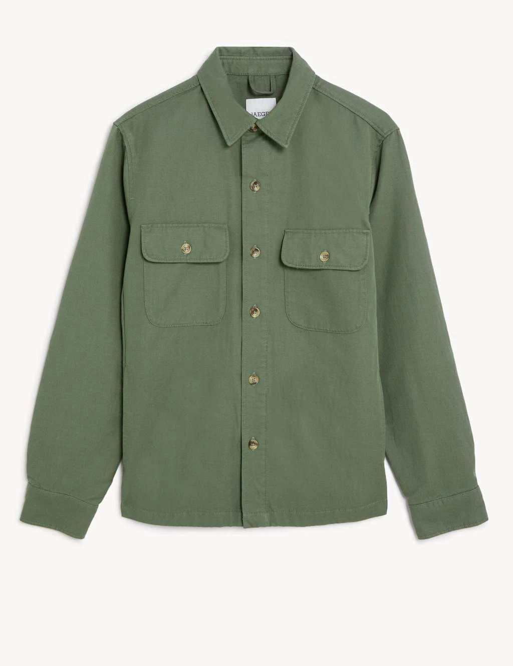 Jaeger Cotton Rich Overshirt 2 Jaeger Cotton Rich Overshirt - Image 2
