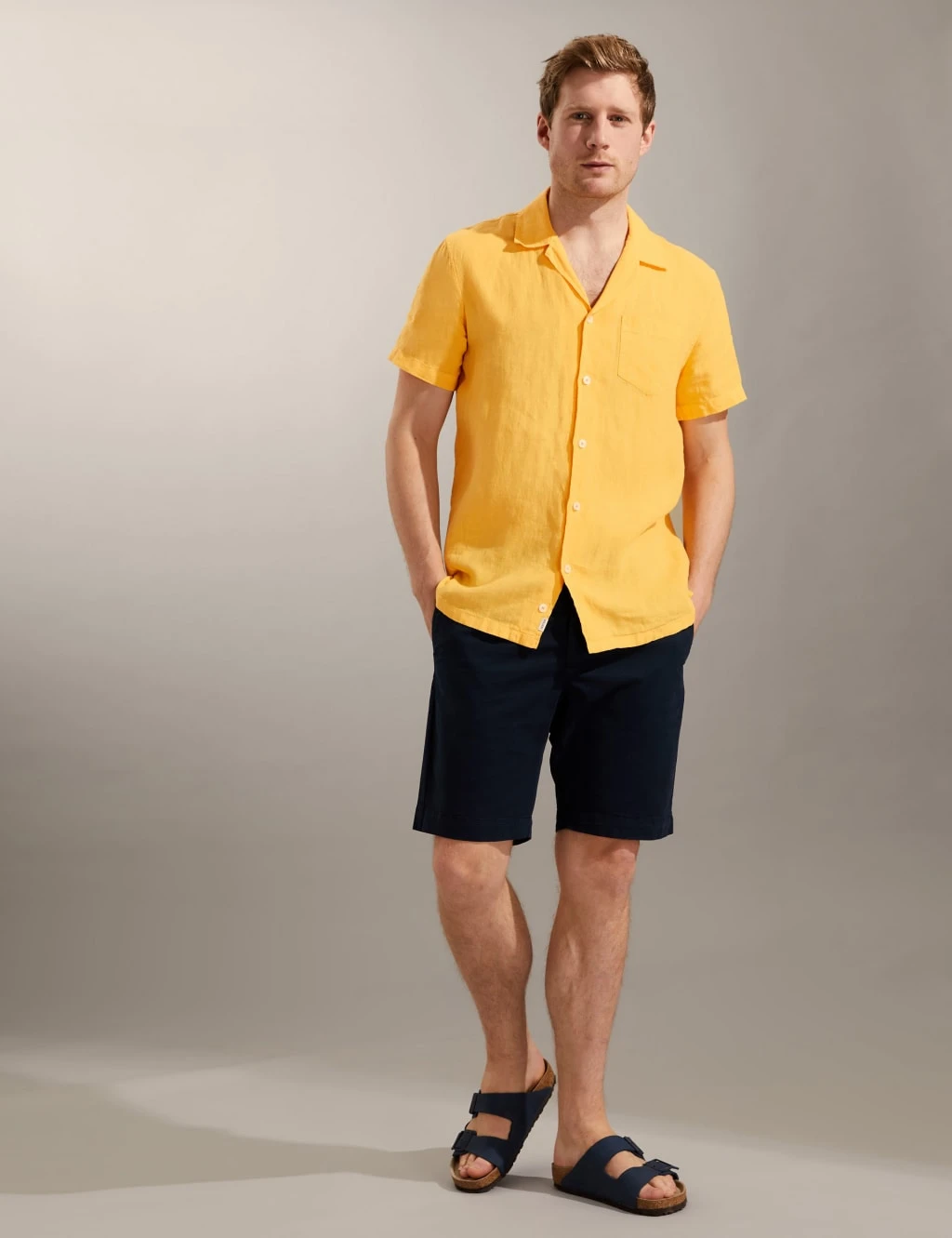 Jaeger Pure Linen Revere Shirt 1 Jaeger Pure Linen Revere Shirt