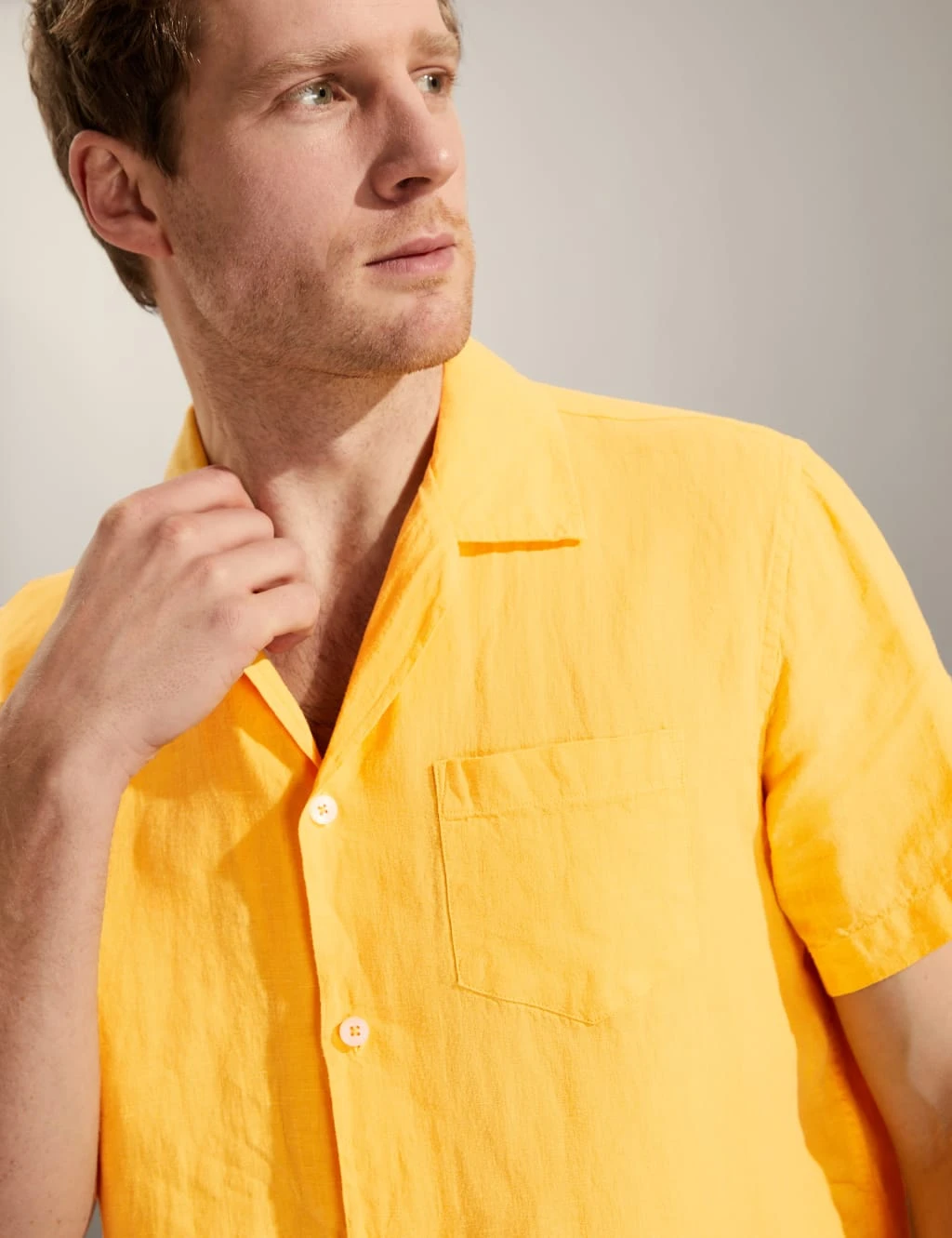 Jaeger Pure Linen Revere Shirt 4 Jaeger Pure Linen Revere Shirt - Image 4