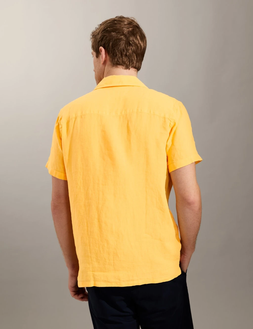 Jaeger Pure Linen Revere Shirt 5 Jaeger Pure Linen Revere Shirt - Image 5