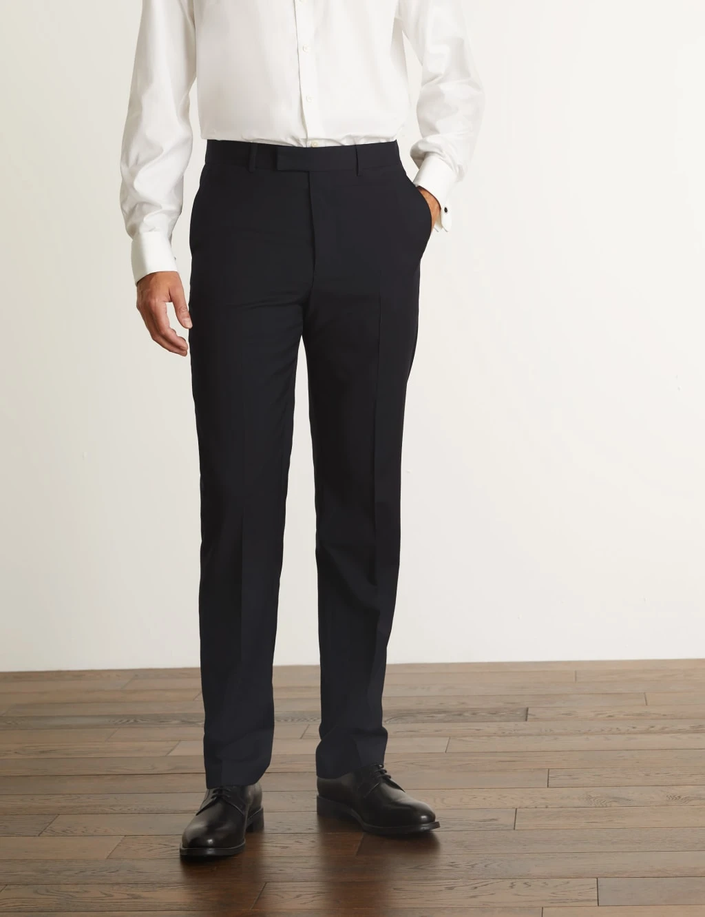 Jaeger Tailored Fit Super 100s Pure Wool Trousers 4 Jaeger Tailored Fit Super 100s Pure Wool Trousers - Image 4