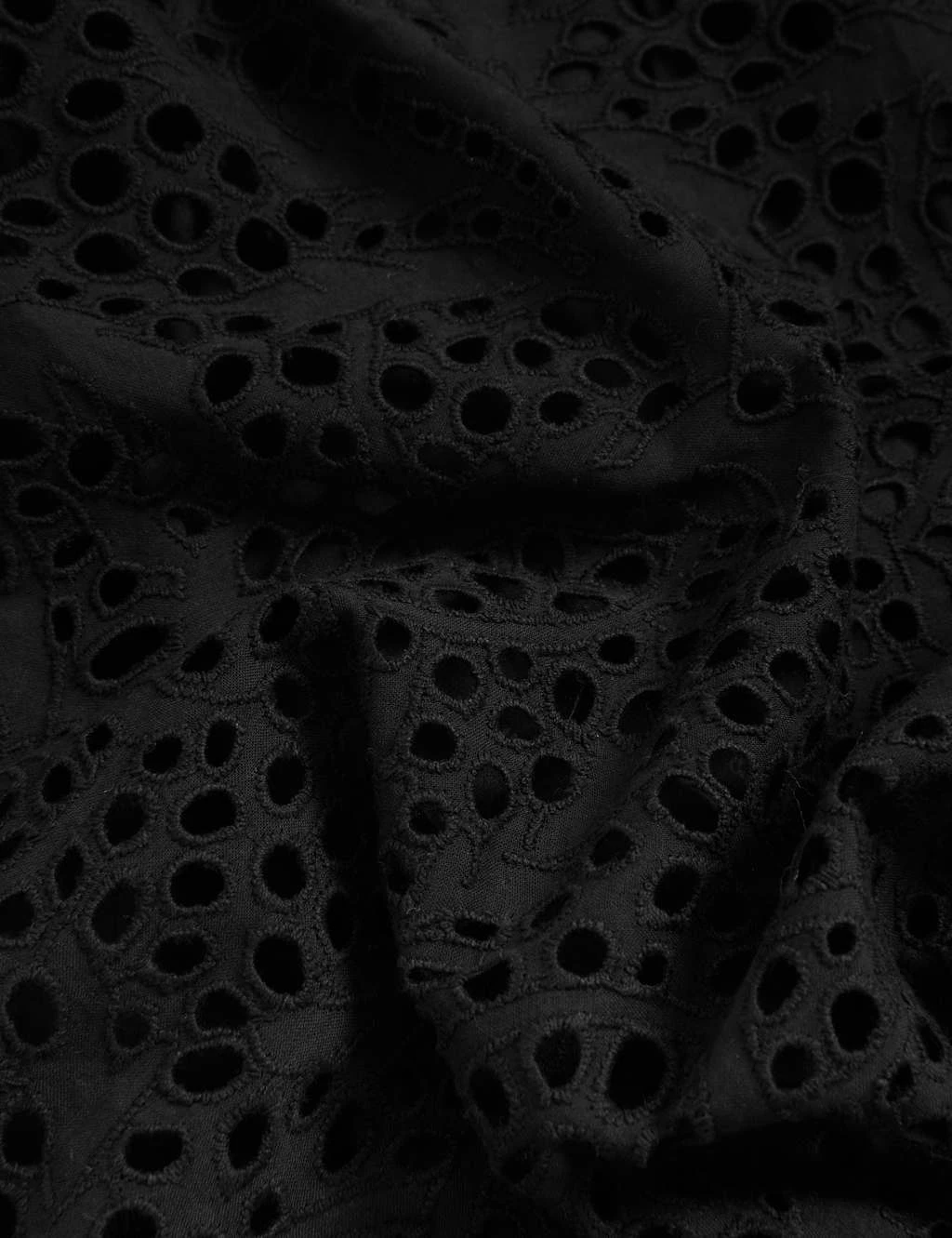 Jaeger Pure Cotton Broderie V-Neck Mini Shift Dress 6 Jaeger Pure Cotton Broderie V-Neck Mini Shift Dress - Image 6