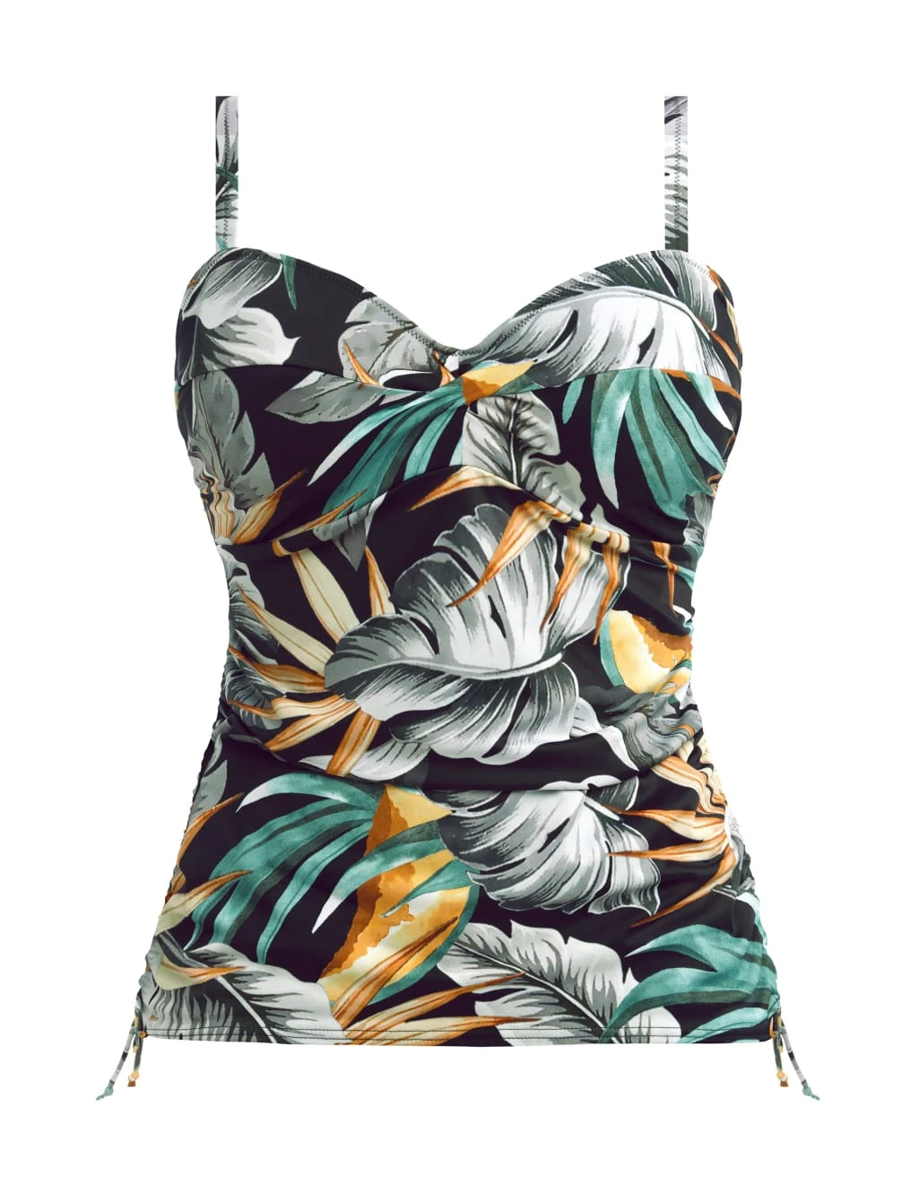 FANTASIE Bamboo Grove Printed Padded Twist Front Tankini 2 FANTASIE Bamboo Grove Printed Padded Twist Front Tankini - Image 2