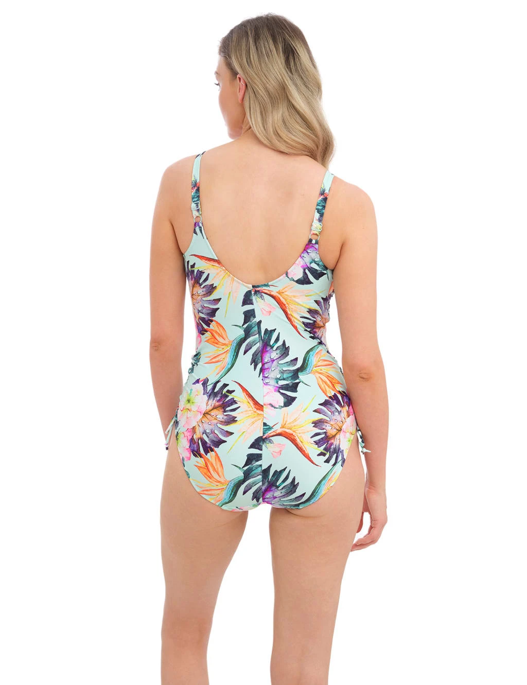 FANTASIE Paradiso Printed Wired Twist Front Ruched Swimsuit 3 FANTASIE Paradiso Printed Wired Twist Front Ruched Swimsuit - Image 3