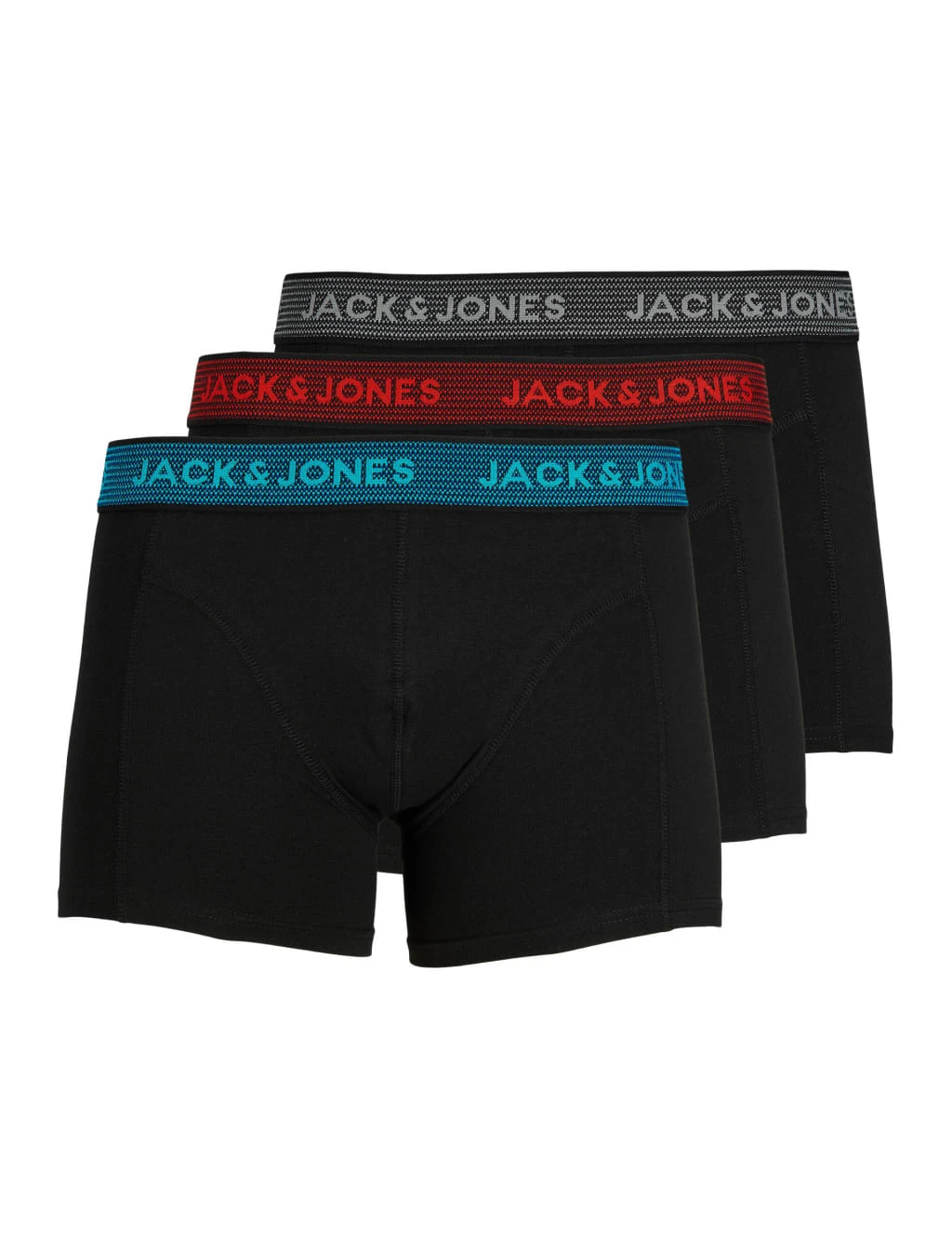 Jack & Jones 3pk Cotton Rich Trunks 1 Jack & Jones 3pk Cotton Rich Trunks