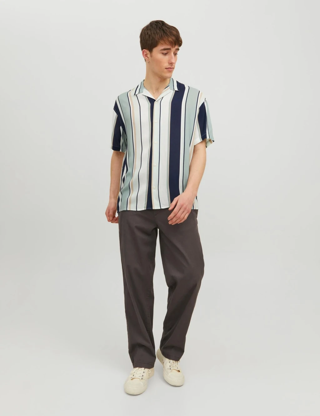 Jack & Jones Striped Revere Oxford Shirt 4 Jack & Jones Striped Revere Oxford Shirt - Image 4