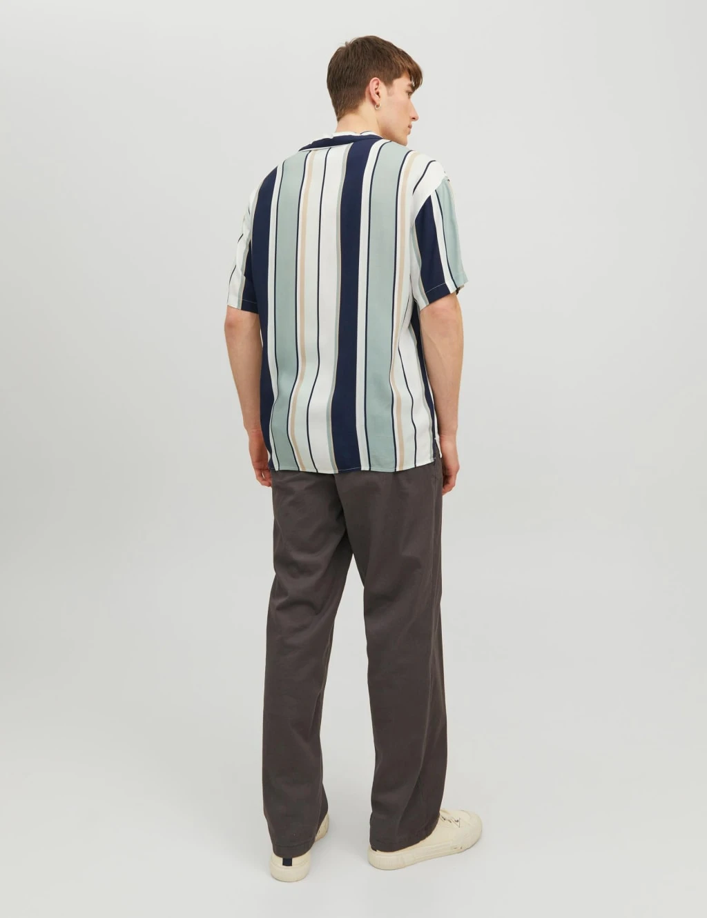 Jack & Jones Striped Revere Oxford Shirt 7 Jack & Jones Striped Revere Oxford Shirt - Image 7