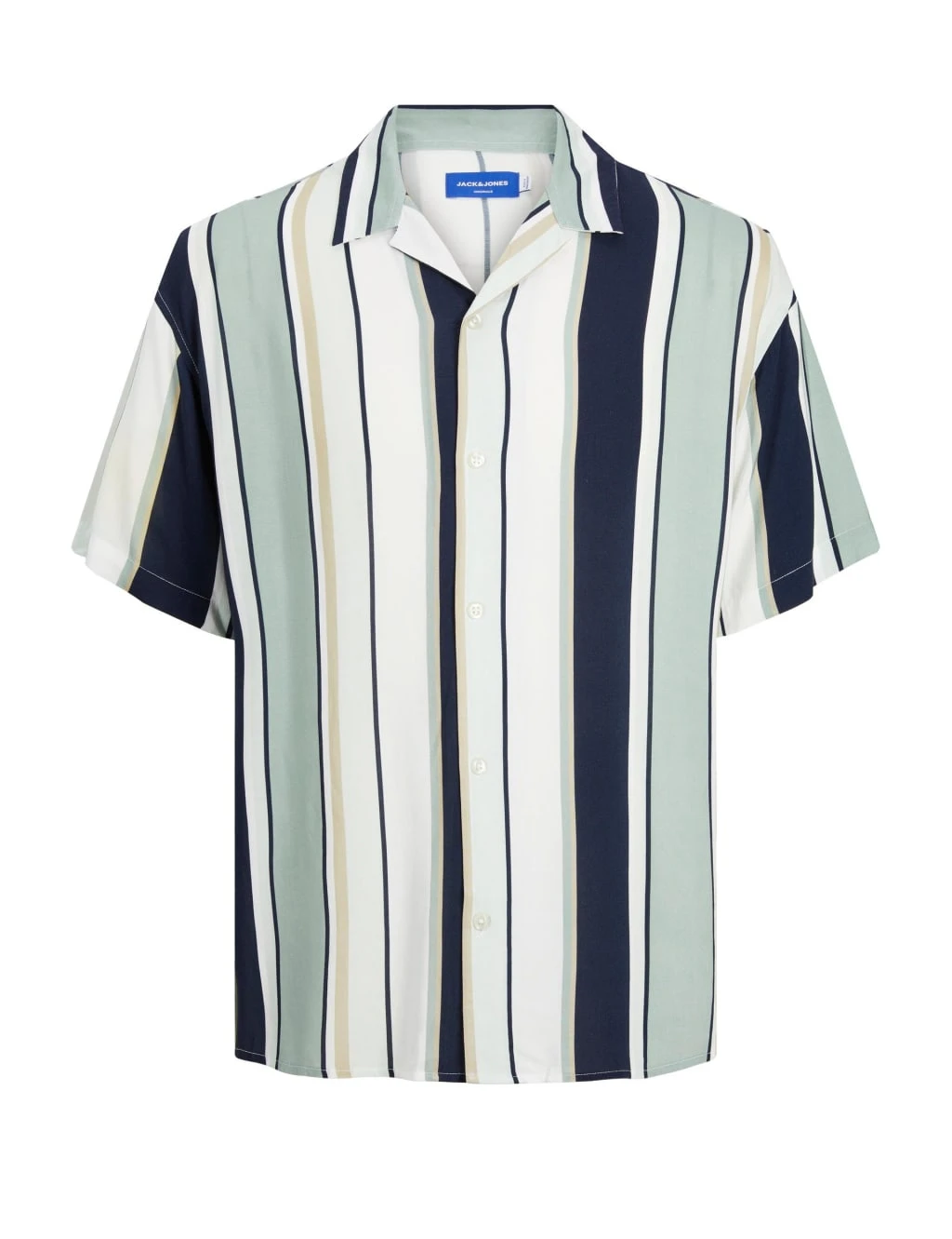 Jack & Jones Striped Revere Oxford Shirt 2 Jack & Jones Striped Revere Oxford Shirt - Image 2