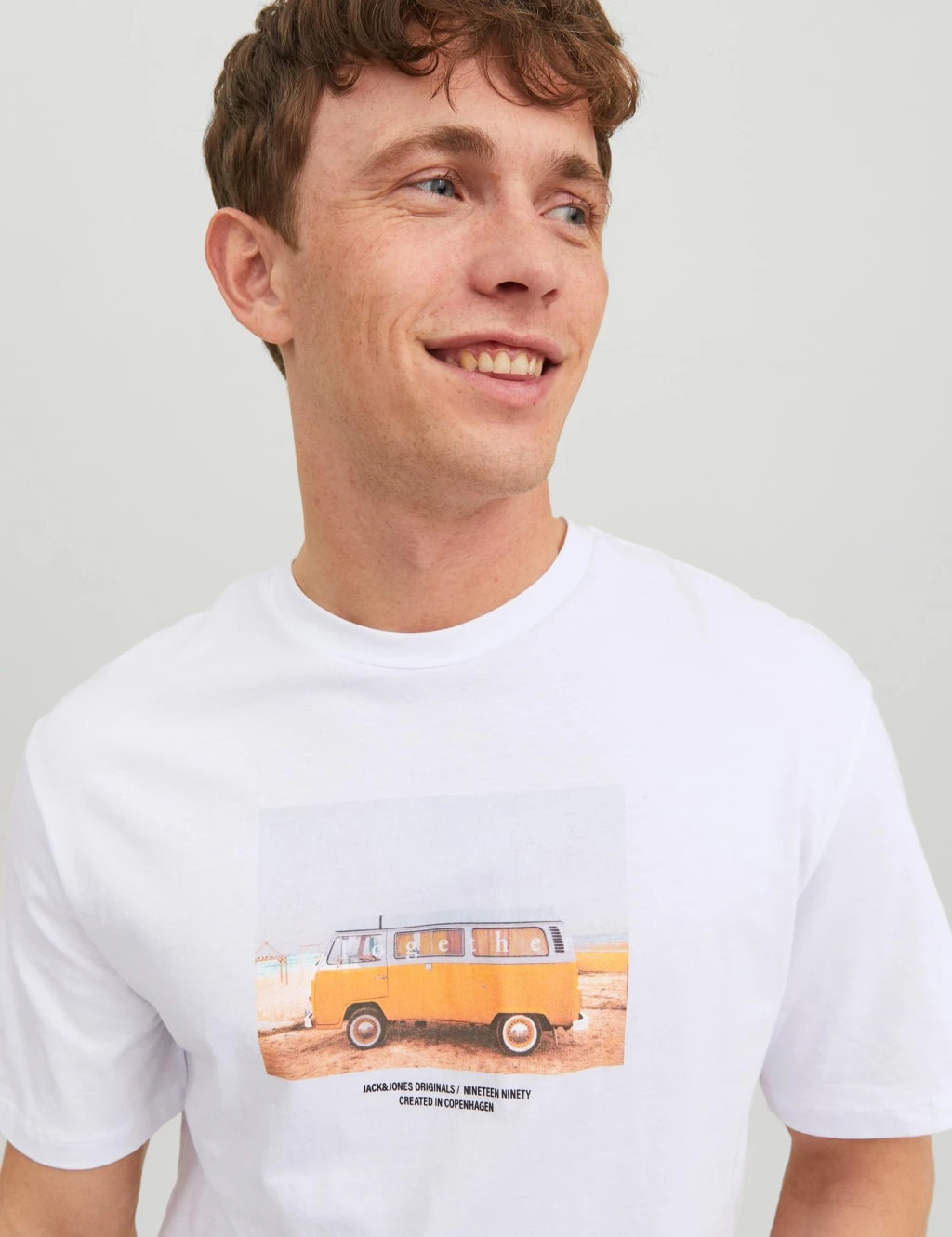 Jack & Jones Pure Cotton Photo Graphic Crew Neck T-Shirt 5 Jack & Jones Pure Cotton Photo Graphic Crew Neck T-Shirt - Image 5