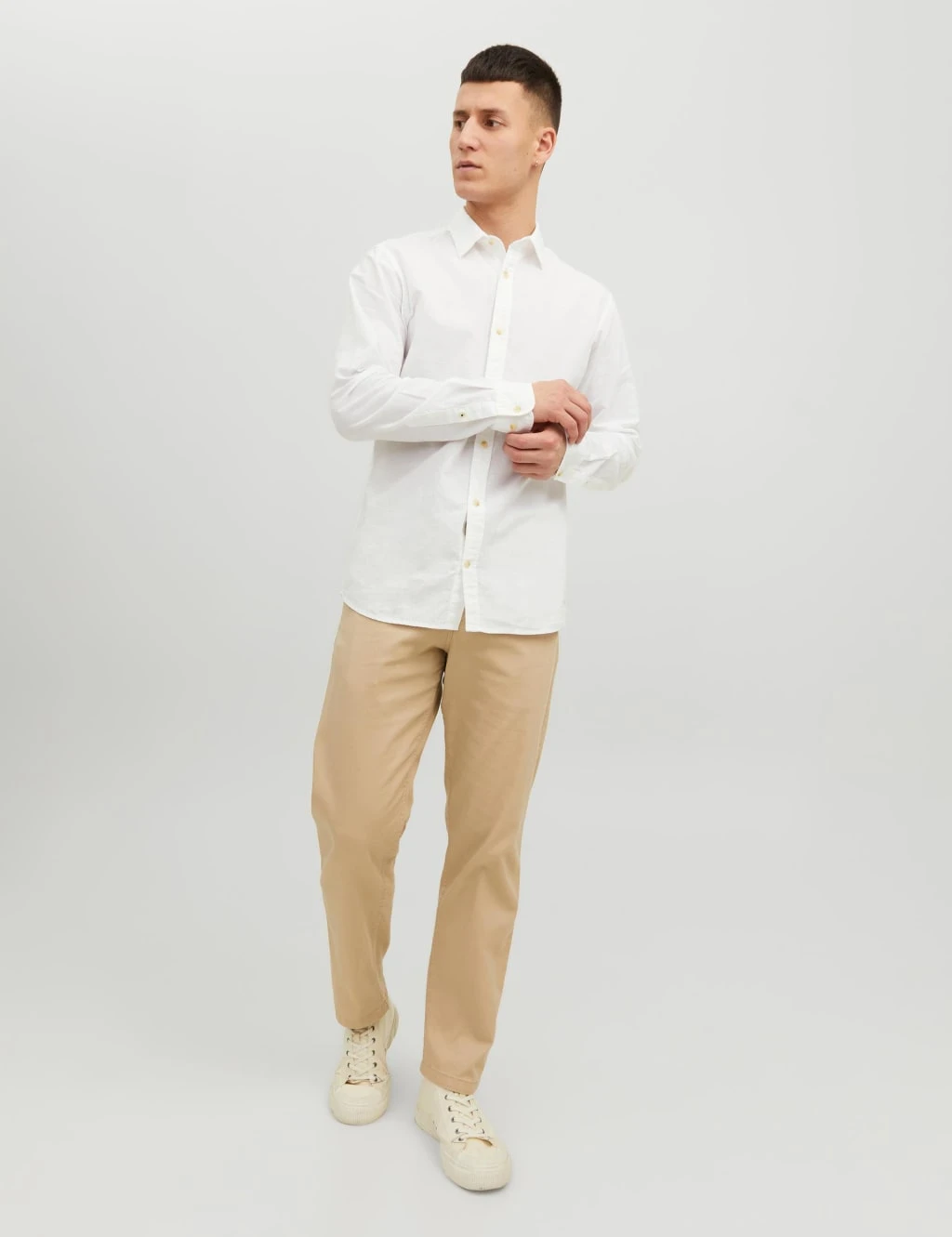 Jack & Jones Cotton Rich Striped Oxford Shirt 3 Jack & Jones Cotton Rich Striped Oxford Shirt - Image 3