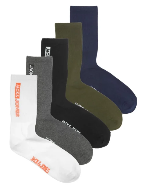Jack & Jones 5pk Cotton Rich Socks