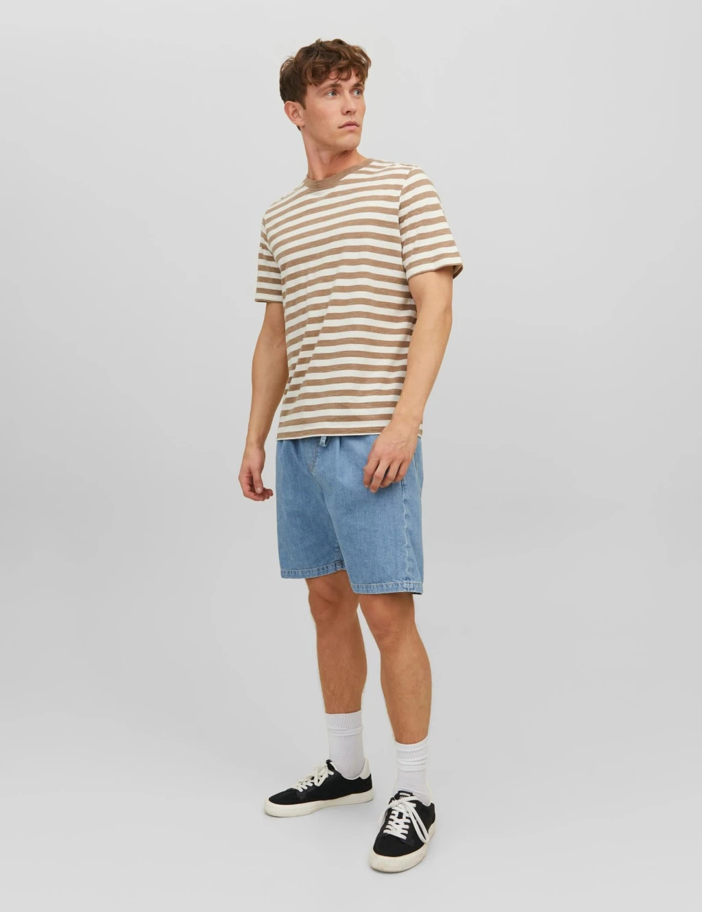 Jack & Jones Cotton Rich Striped Crew Neck T-Shirt 4 Jack & Jones Cotton Rich Striped Crew Neck T-Shirt - Image 4