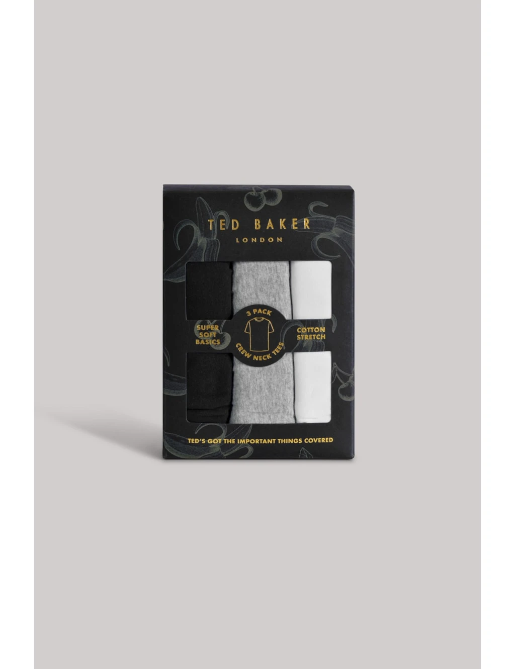 Ted Baker 3pk Cotton Rich Crew Neck T-Shirts 2 Ted Baker 3pk Cotton Rich Crew Neck T-Shirts - Image 2