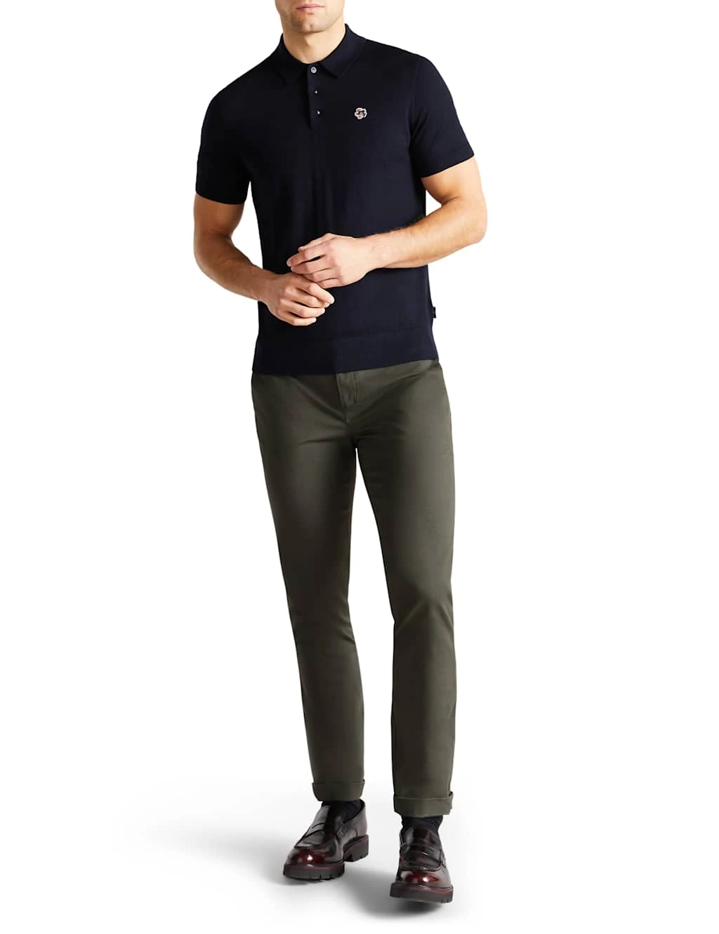 Ted Baker Pure Wool Polo Shirt 3 Ted Baker Pure Wool Polo Shirt - Image 3