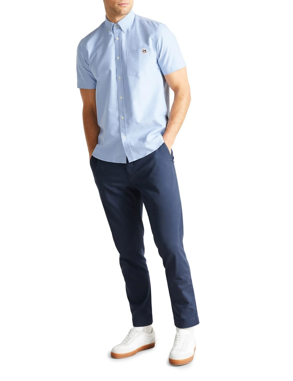 Ted Baker Regular Fit Cotton Rich Oxford Shirt 3 Ted Baker Regular Fit Cotton Rich Oxford Shirt - Image 3