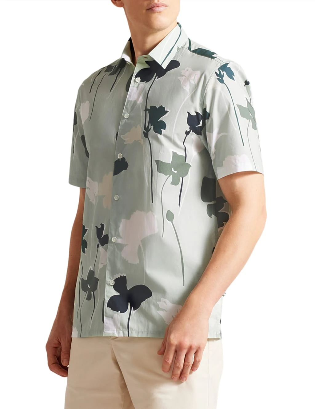 Ted Baker Pure Cotton Floral Oxford Shirt 1 Ted Baker Pure Cotton Floral Oxford Shirt