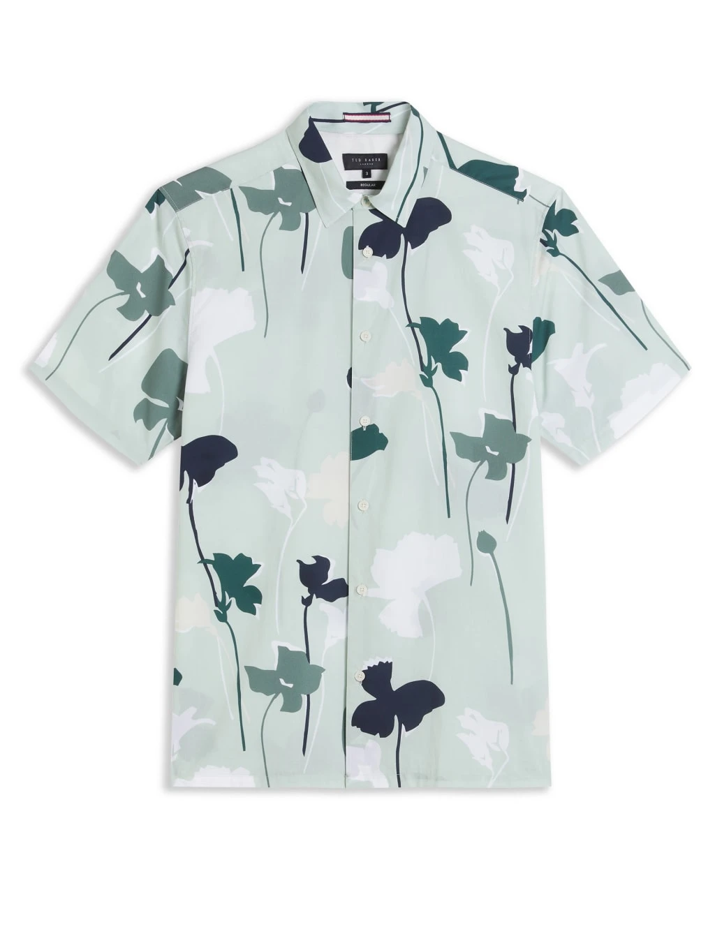 Ted Baker Pure Cotton Floral Oxford Shirt 2 Ted Baker Pure Cotton Floral Oxford Shirt - Image 2