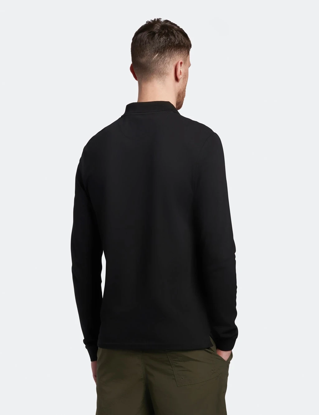Lyle & Scott Cotton Rich Long Sleeve Polo Shirt 4 Lyle & Scott Cotton Rich Long Sleeve Polo Shirt - Image 4