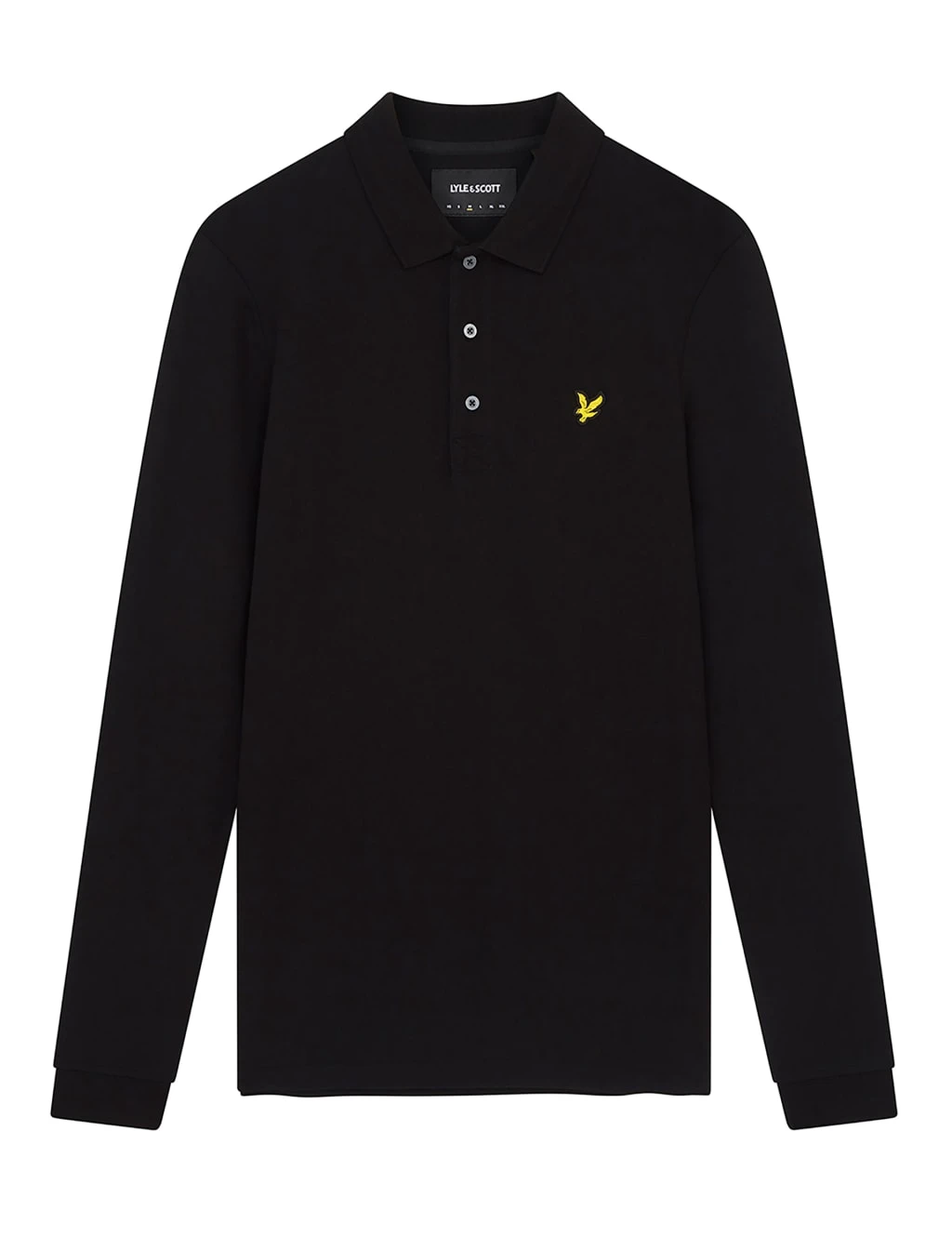 Lyle & Scott Cotton Rich Long Sleeve Polo Shirt 2 Lyle & Scott Cotton Rich Long Sleeve Polo Shirt - Image 2