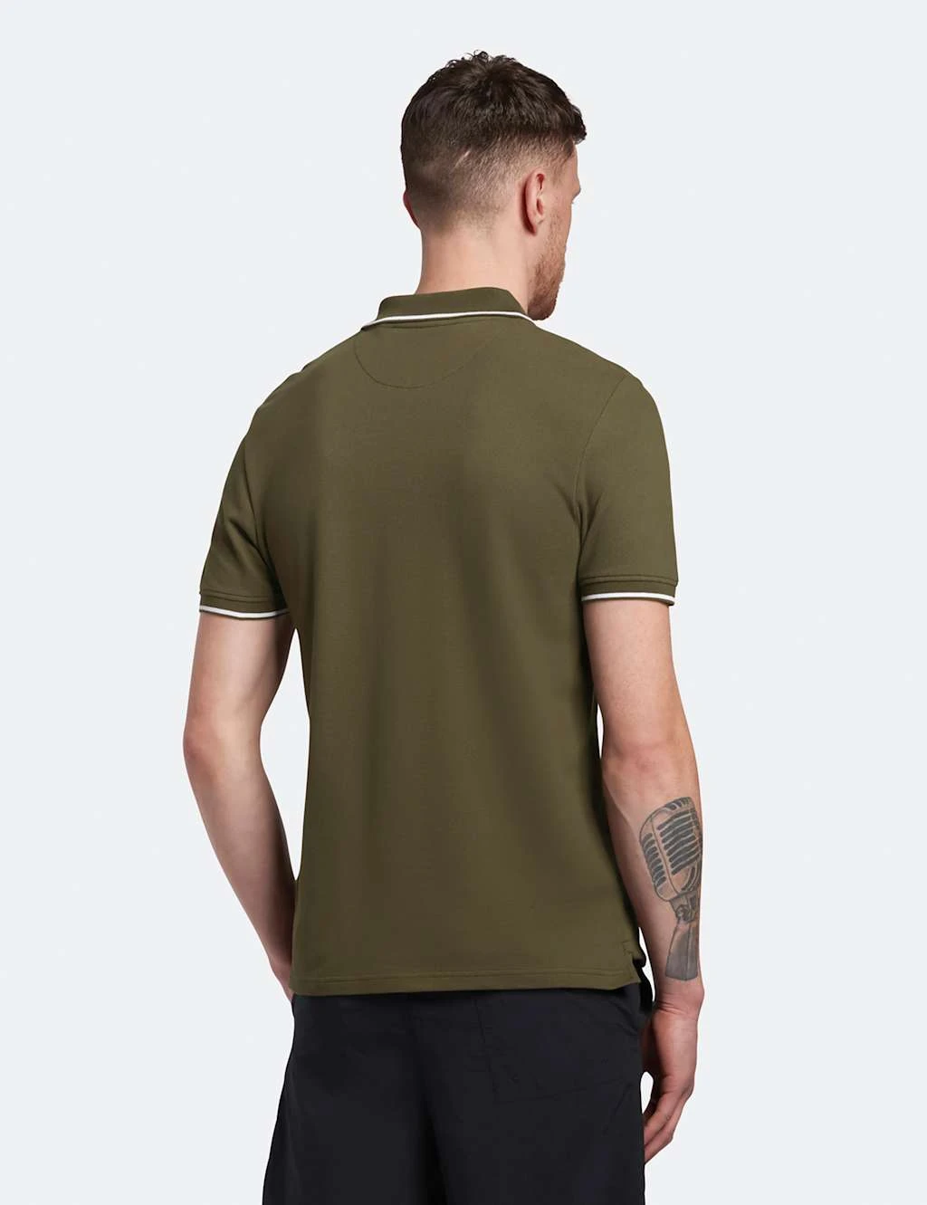 Lyle & Scott Cotton Rich Tipped Collar Polo Shirt 4 Lyle & Scott Cotton Rich Tipped Collar Polo Shirt - Image 4
