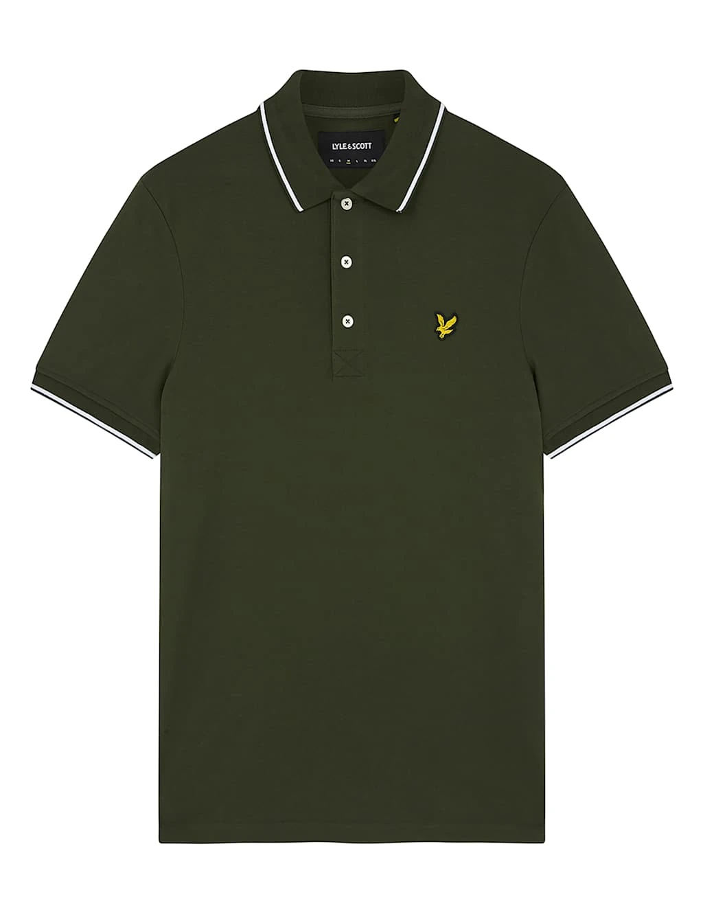 Lyle & Scott Cotton Rich Tipped Collar Polo Shirt 2 Lyle & Scott Cotton Rich Tipped Collar Polo Shirt - Image 2