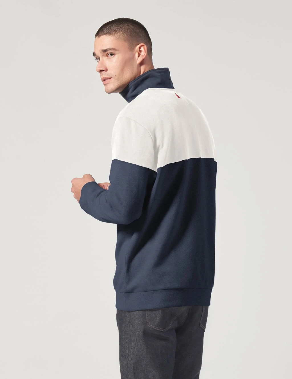 MUSTO Pure Cotton Half Zip Sweatshirt 3 MUSTO Pure Cotton Half Zip Sweatshirt - Image 3