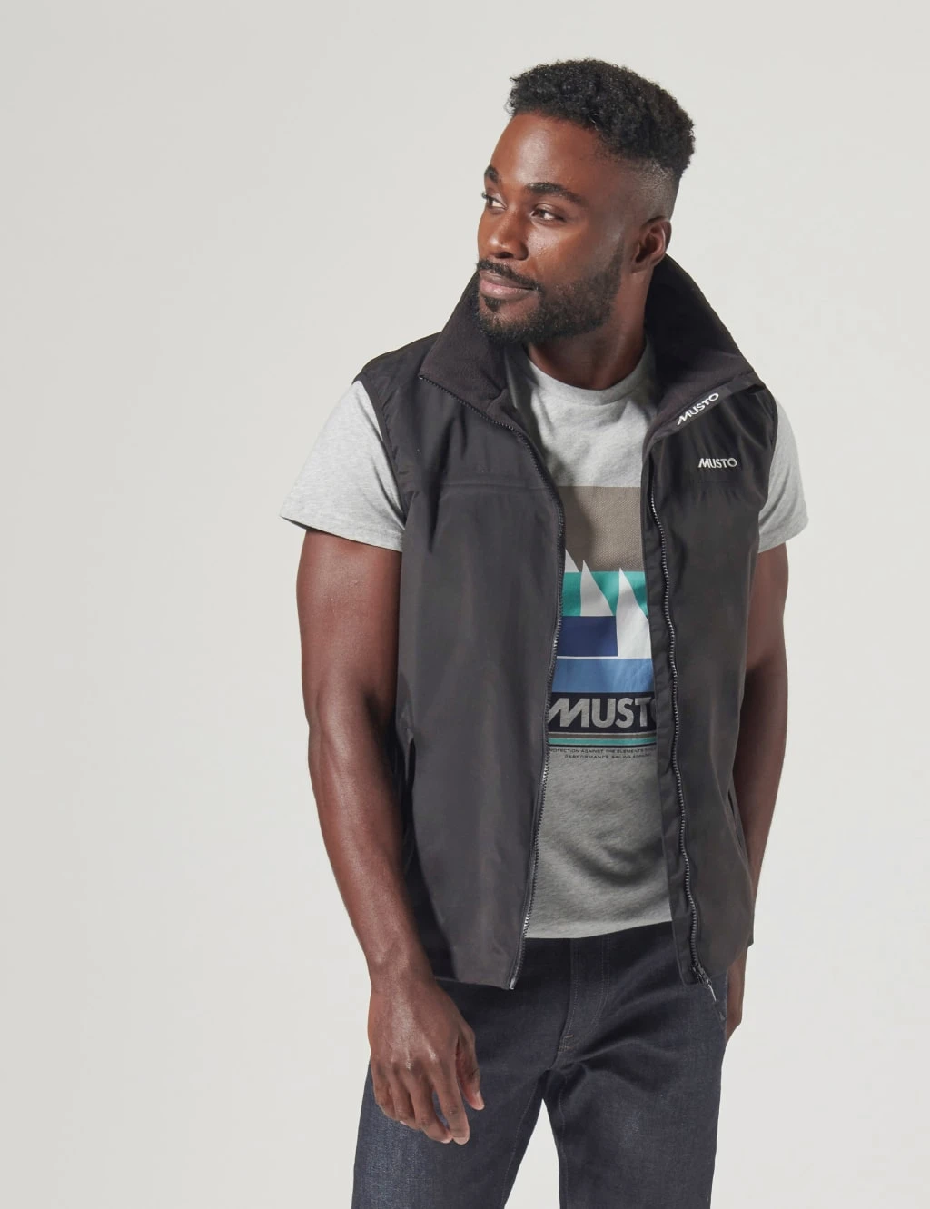 MUSTO Snug Fleece Lined Zip Up Gilet 1 MUSTO Snug Fleece Lined Zip Up Gilet
