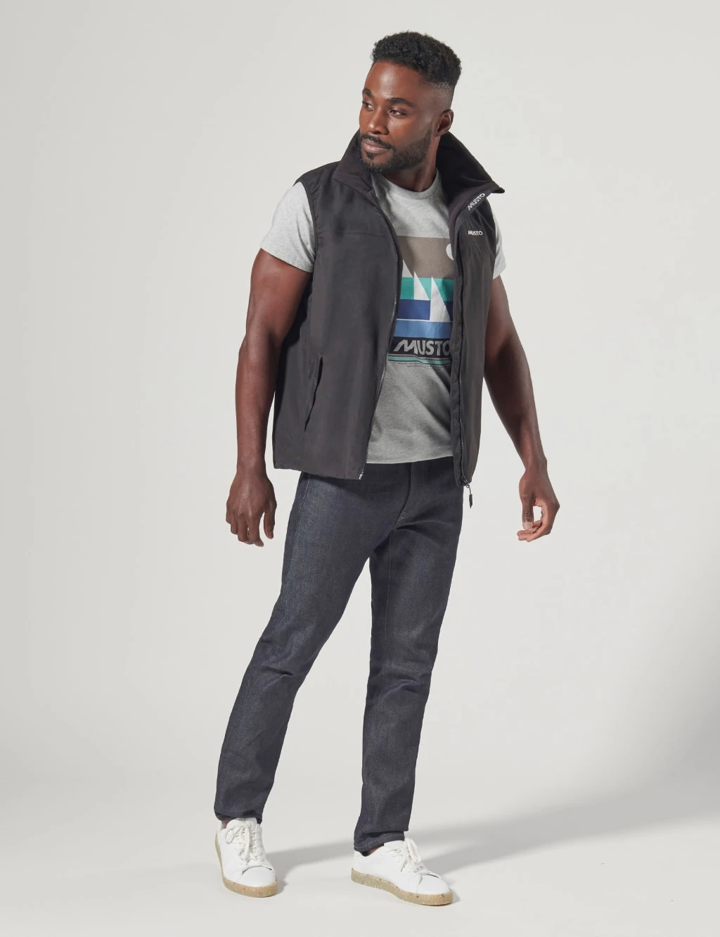 MUSTO Snug Fleece Lined Zip Up Gilet 2 MUSTO Snug Fleece Lined Zip Up Gilet - Image 2