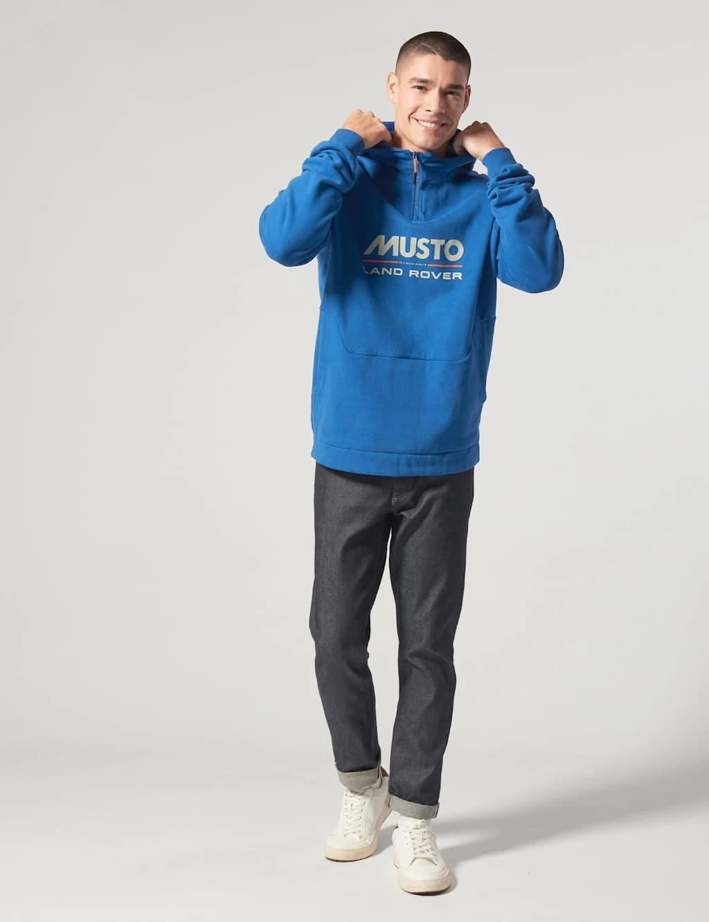 MUSTO Organic Cotton Half Zip Hoodie 2 MUSTO Organic Cotton Half Zip Hoodie - Image 2