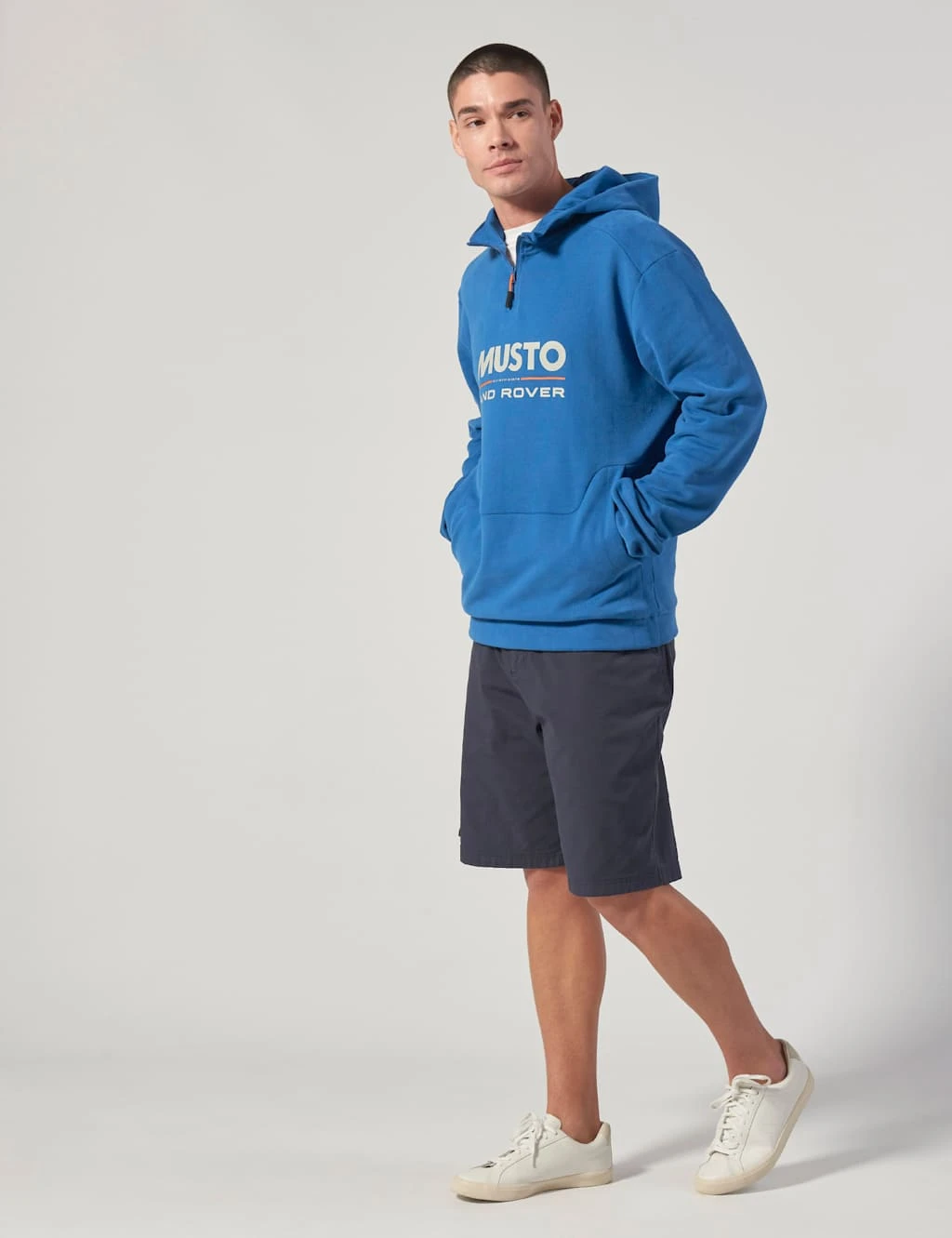 MUSTO Organic Cotton Half Zip Hoodie 5 MUSTO Organic Cotton Half Zip Hoodie - Image 5