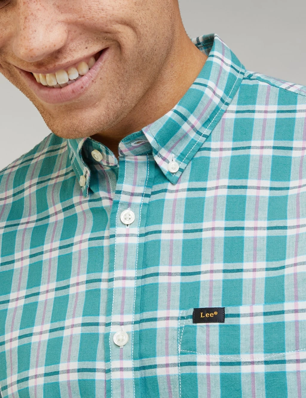 Lee Pure Cotton Check Oxford Shirt 5 Lee Pure Cotton Check Oxford Shirt - Image 5