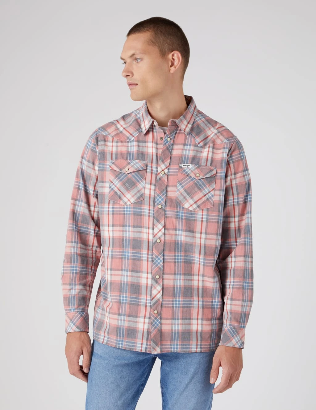 Wrangler Pure Cotton Western Check Shirt 1 Wrangler Pure Cotton Western Check Shirt