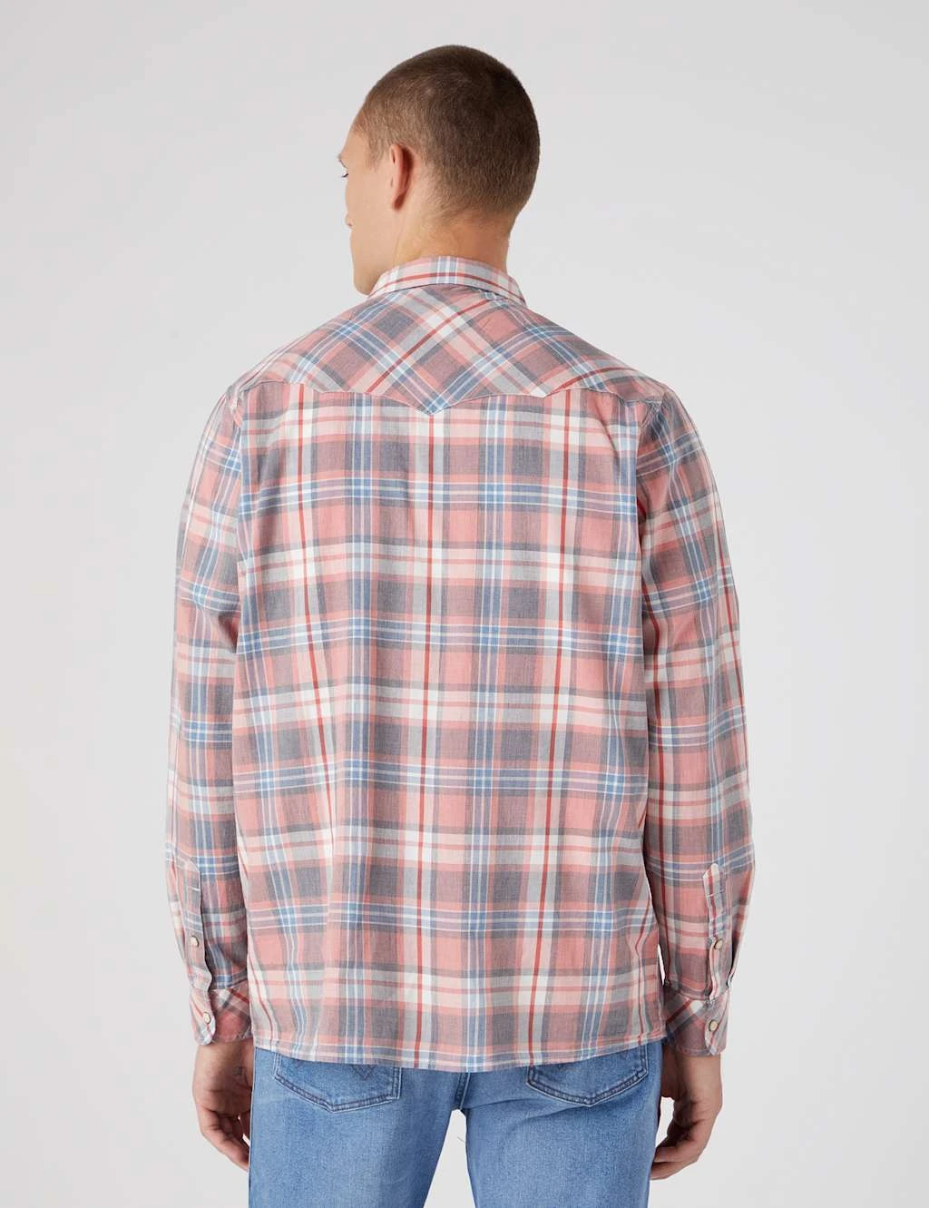 Wrangler Pure Cotton Western Check Shirt 3 Wrangler Pure Cotton Western Check Shirt - Image 3