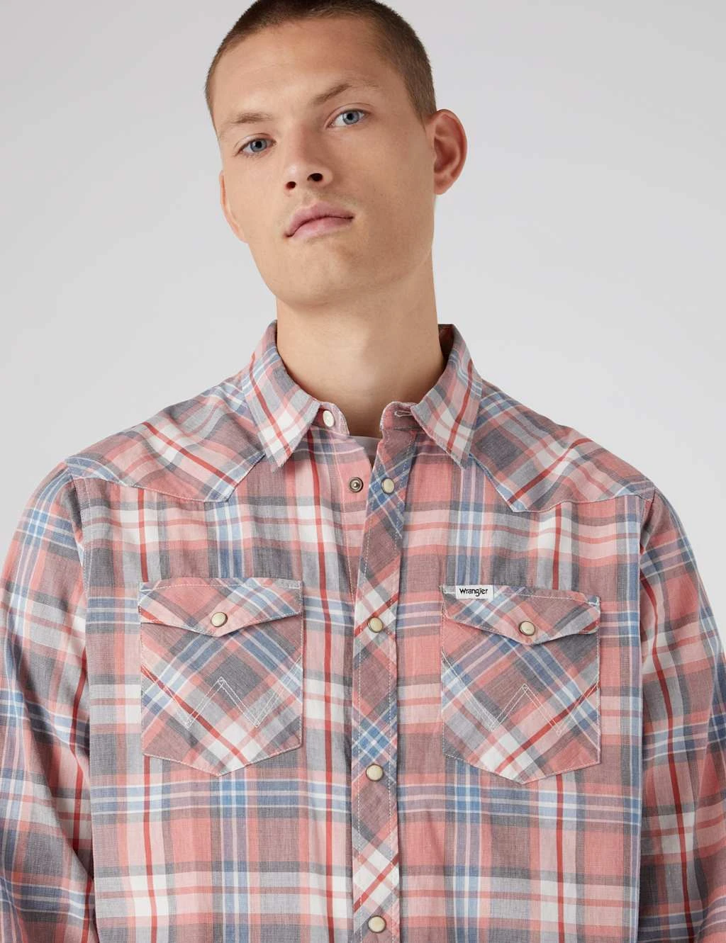 Wrangler Pure Cotton Western Check Shirt 5 Wrangler Pure Cotton Western Check Shirt - Image 5