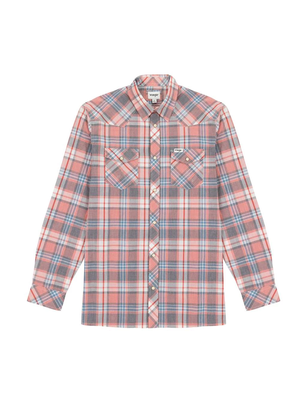 Wrangler Pure Cotton Western Check Shirt 2 Wrangler Pure Cotton Western Check Shirt - Image 2