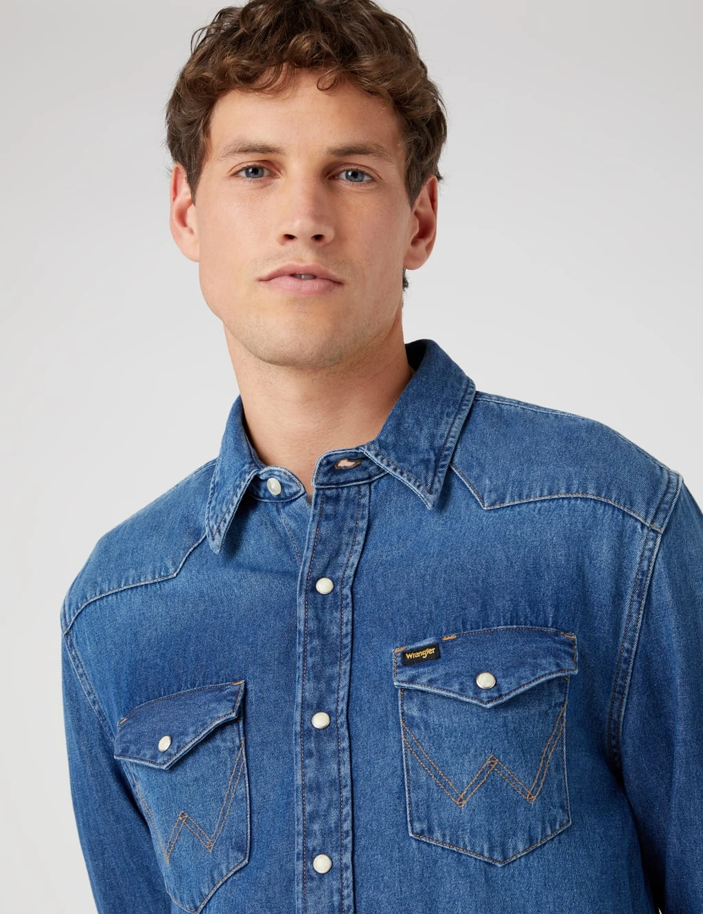 Wrangler Western Denim Shirt 5 Wrangler Western Denim Shirt - Image 5