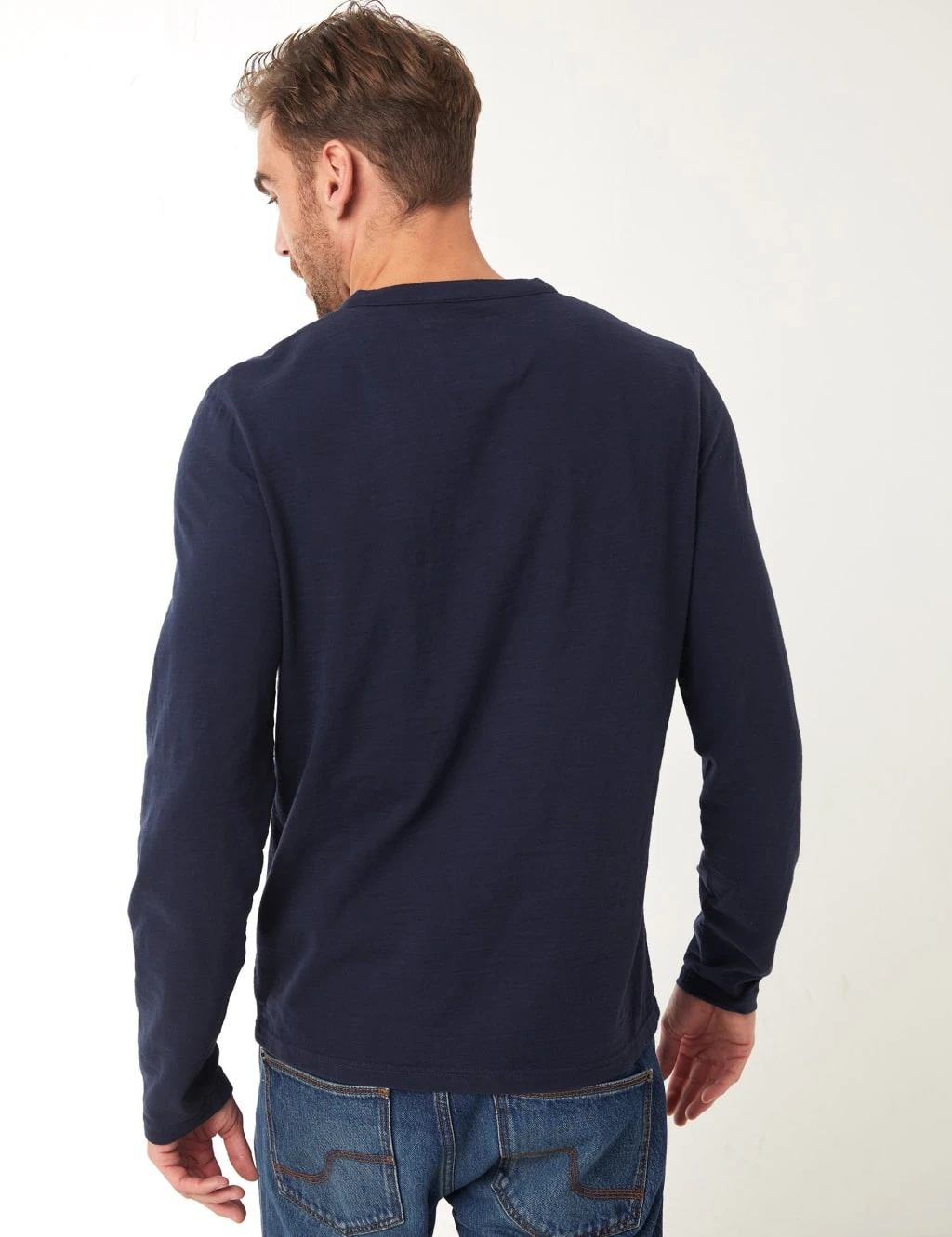 Pure Cotton Henley Long Sleeve T-Shirt 4 Pure Cotton Henley Long Sleeve T-Shirt - Image 4