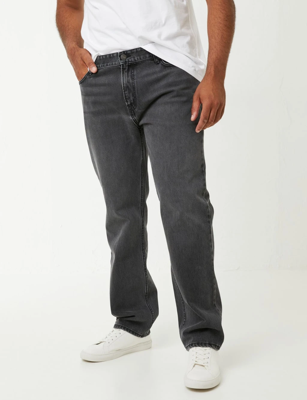 Regular Fit Vintage Wash Jeans 4 Regular Fit Vintage Wash Jeans - Image 4