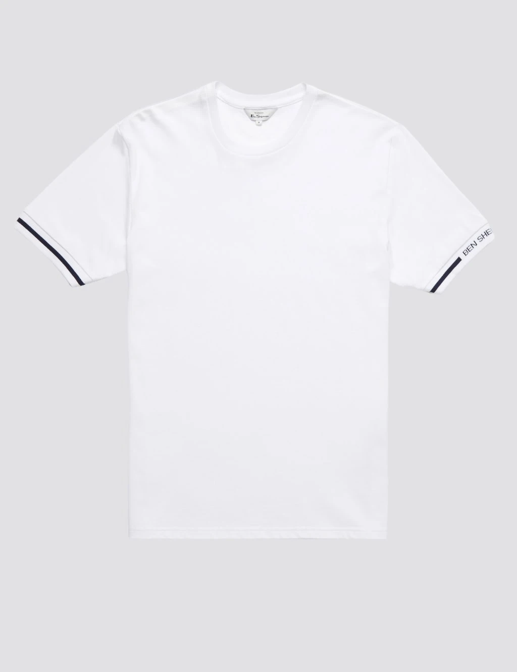 Ben Sherman Pure Cotton Tipped Cuff Crew Neck T-Shirt 2 Ben Sherman Pure Cotton Tipped Cuff Crew Neck T-Shirt - Image 2