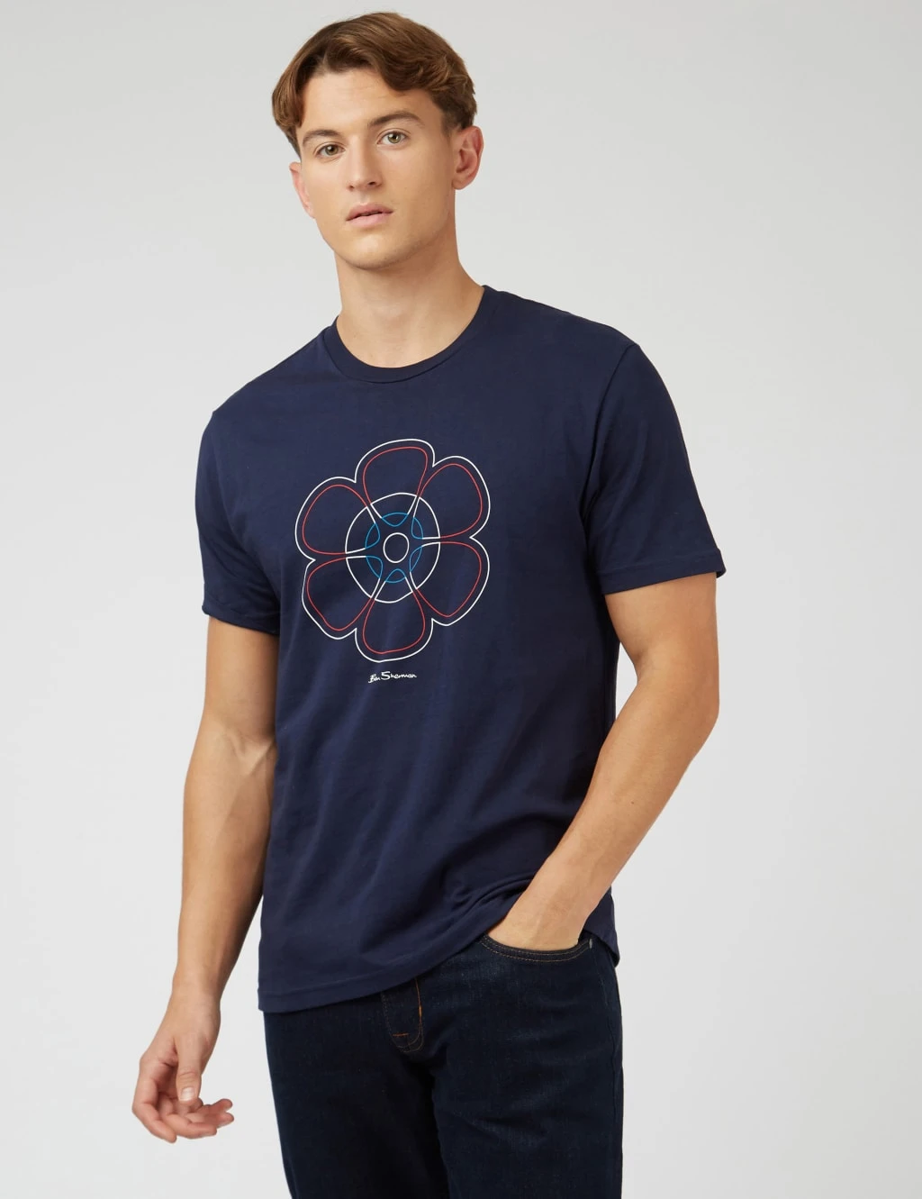 Ben Sherman Pure Cotton Music Graphic Crew Neck T-Shirt 1 Ben Sherman Pure Cotton Music Graphic Crew Neck T-Shirt