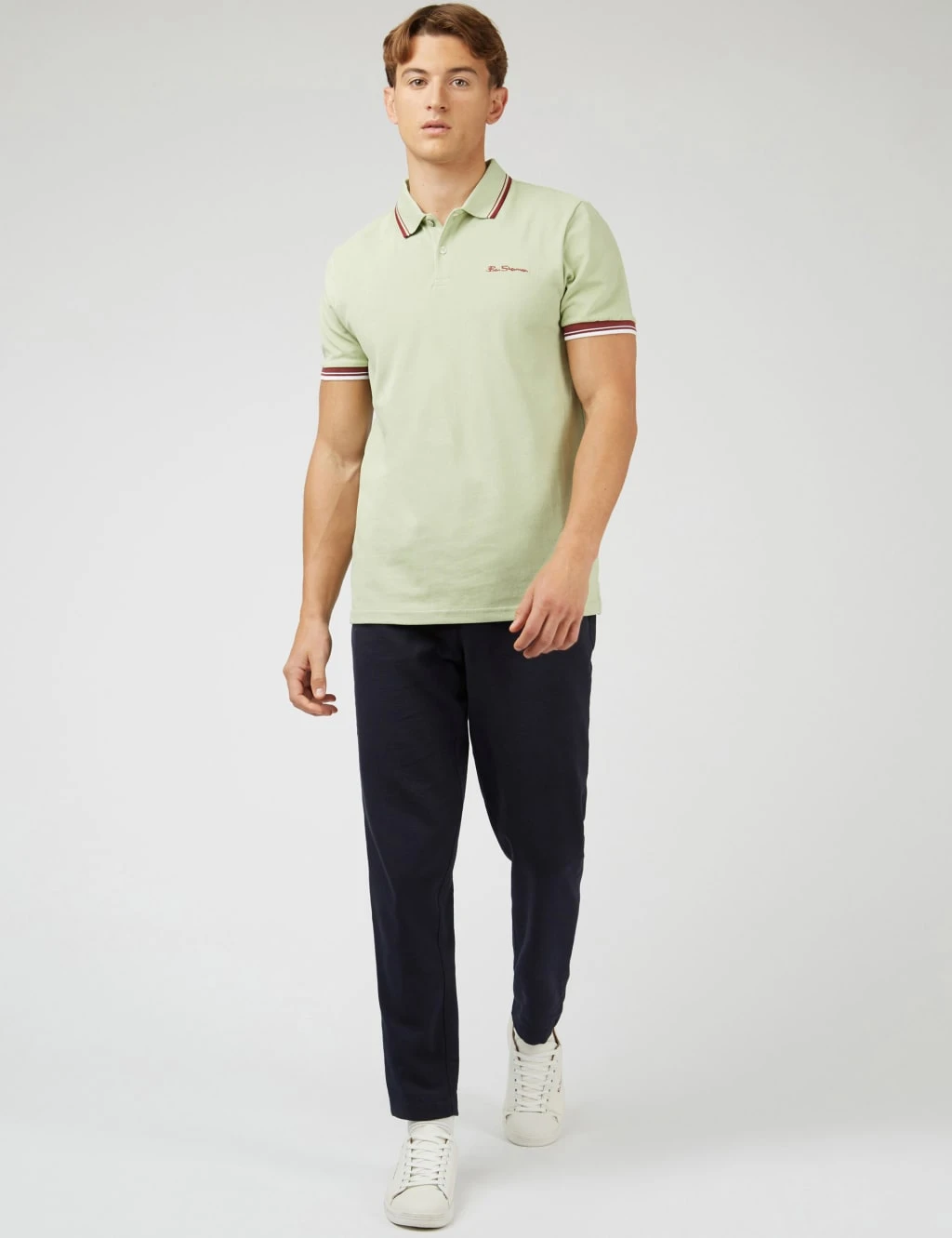Ben Sherman Cotton Pique Tipped Polo Shirt 3 Ben Sherman Cotton Pique Tipped Polo Shirt - Image 3