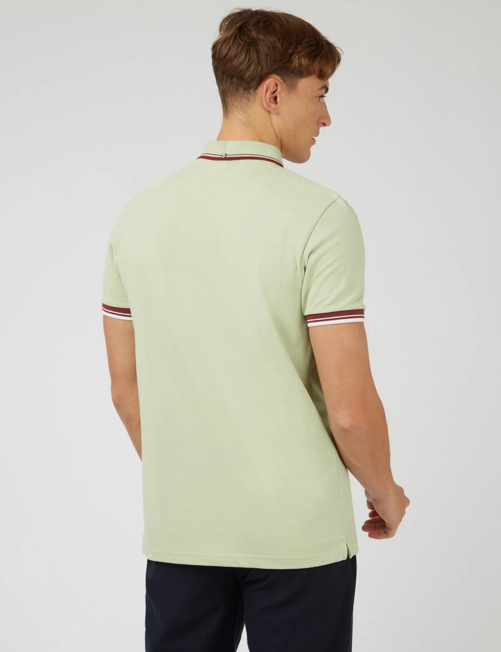 Ben Sherman Cotton Pique Tipped Polo Shirt 4 Ben Sherman Cotton Pique Tipped Polo Shirt - Image 4
