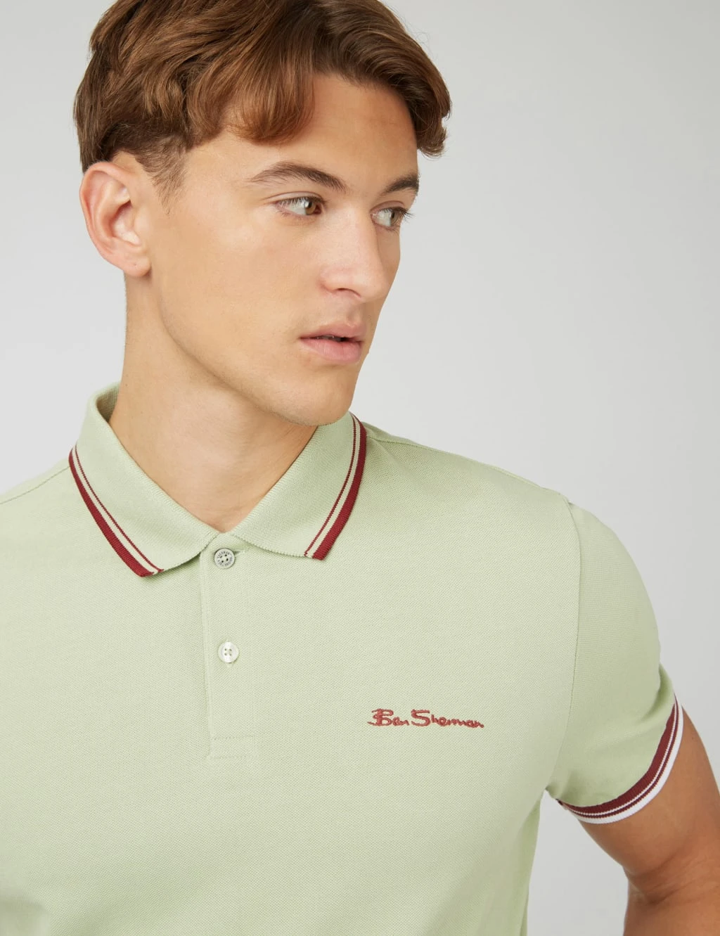 Ben Sherman Cotton Pique Tipped Polo Shirt 5 Ben Sherman Cotton Pique Tipped Polo Shirt - Image 5
