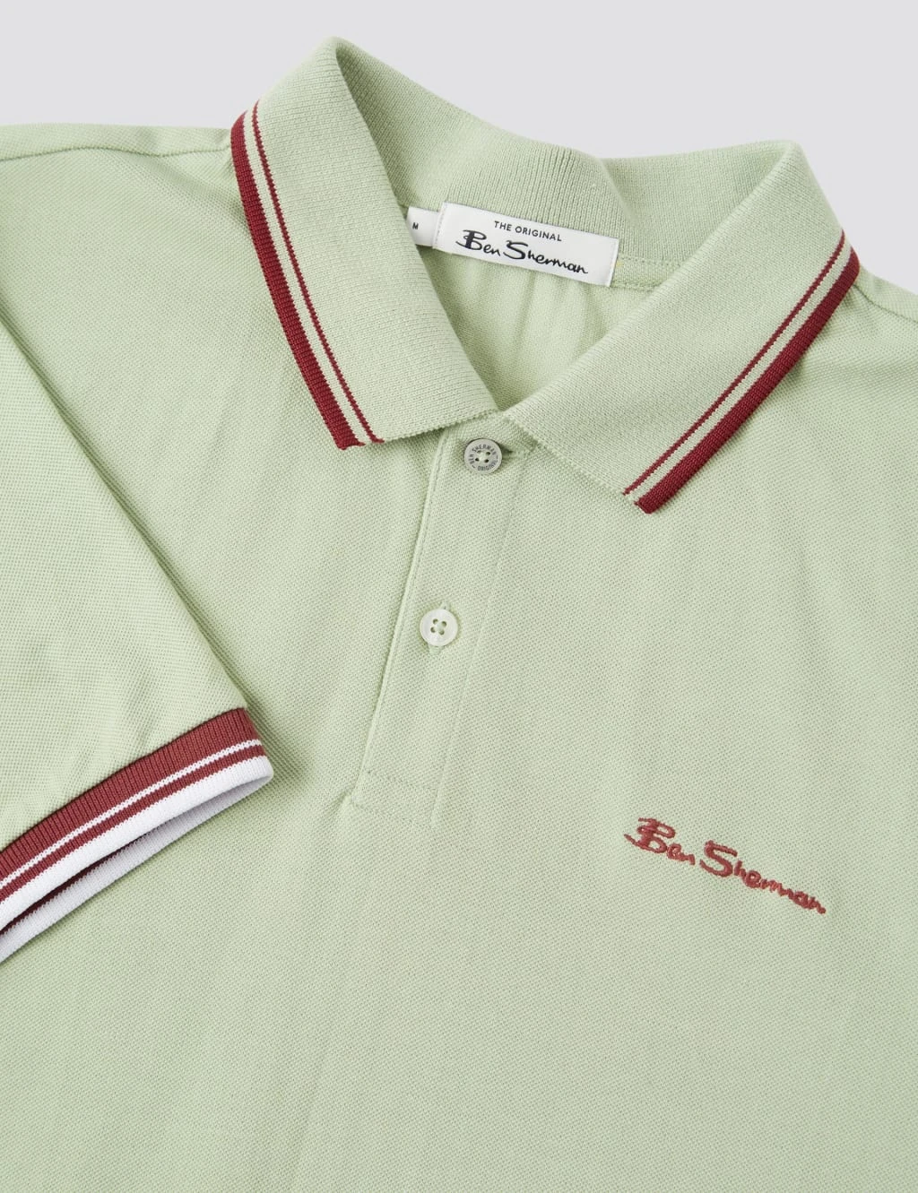 Ben Sherman Cotton Pique Tipped Polo Shirt 6 Ben Sherman Cotton Pique Tipped Polo Shirt - Image 6