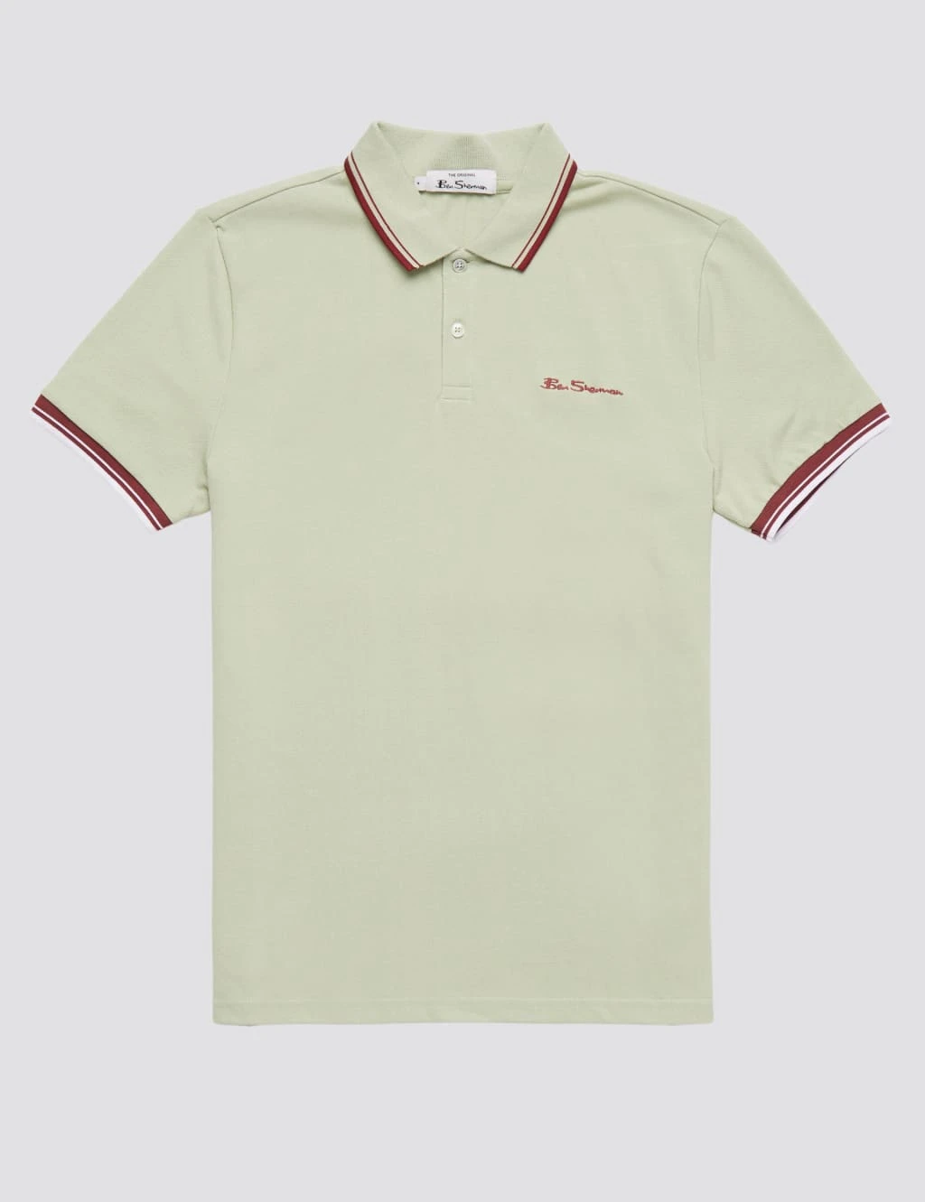 Ben Sherman Cotton Pique Tipped Polo Shirt 2 Ben Sherman Cotton Pique Tipped Polo Shirt - Image 2