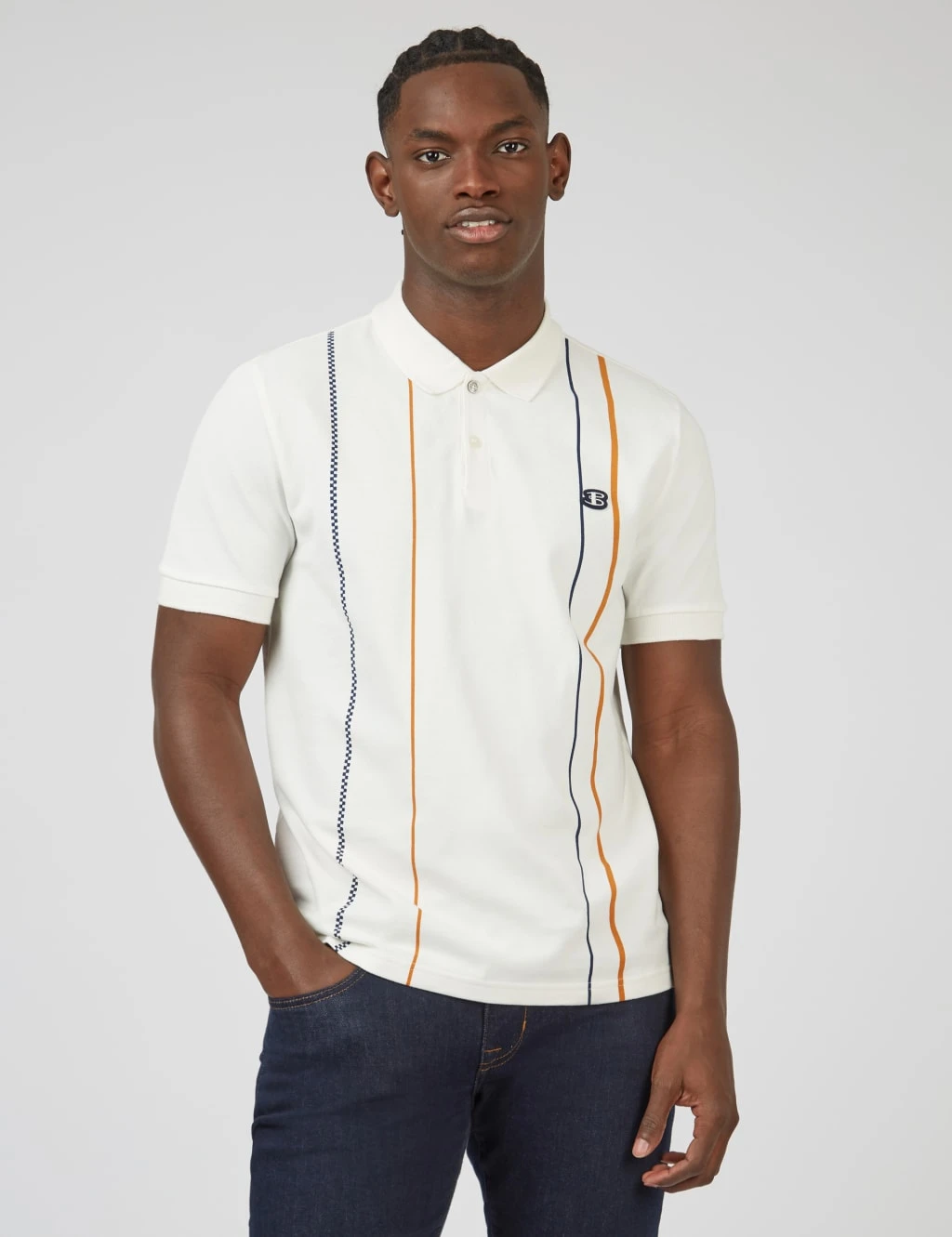 Ben Sherman Cotton Striped Polo Shirt 1 Ben Sherman Cotton Striped Polo Shirt