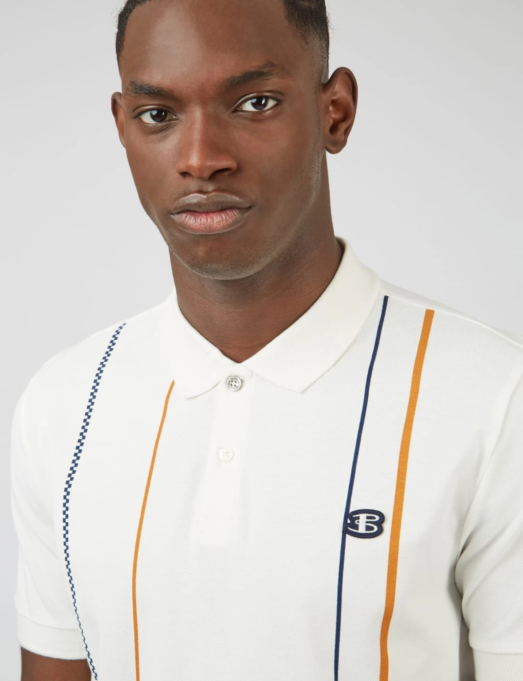 Ben Sherman Cotton Striped Polo Shirt 5 Ben Sherman Cotton Striped Polo Shirt - Image 5